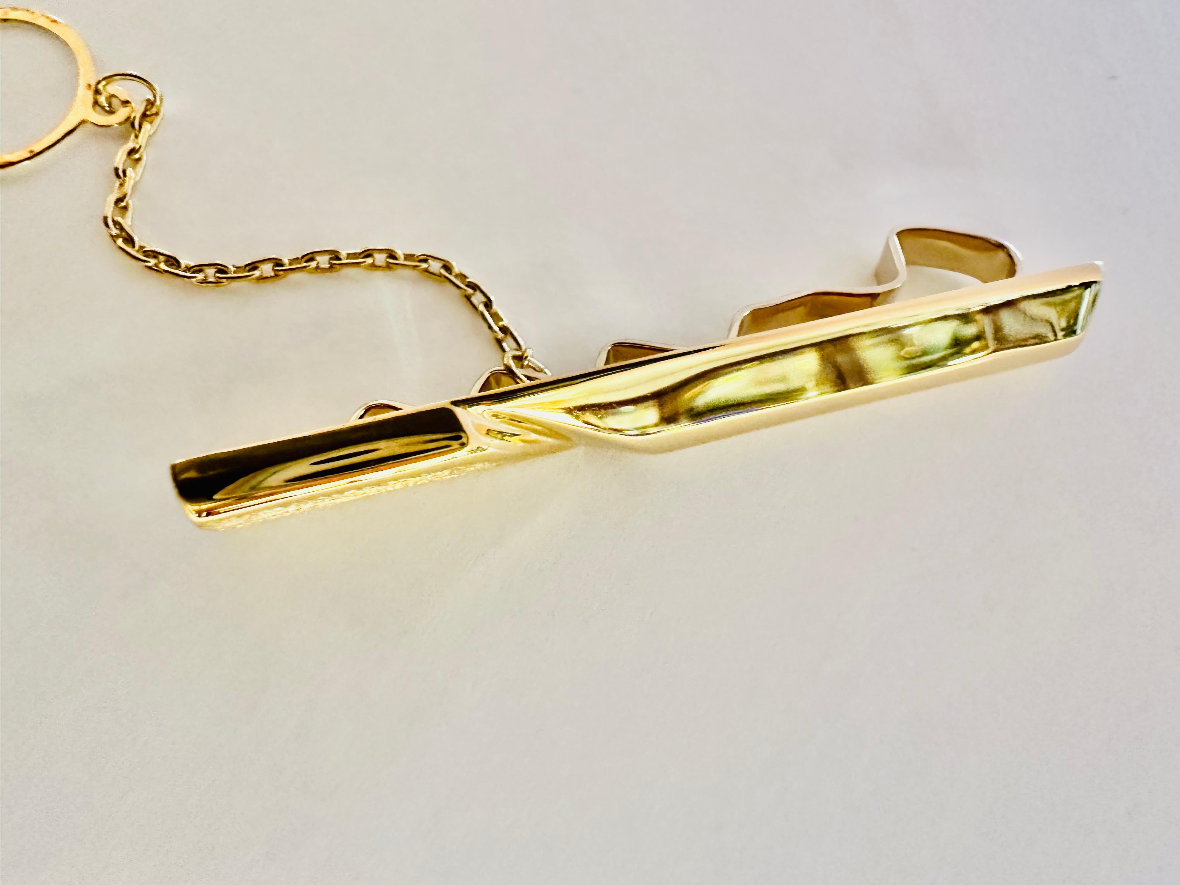 Krawattennadel aus 18kt Gold - Elegance im Zustand „Neu“ im Angebot in Guidizzolo, IT