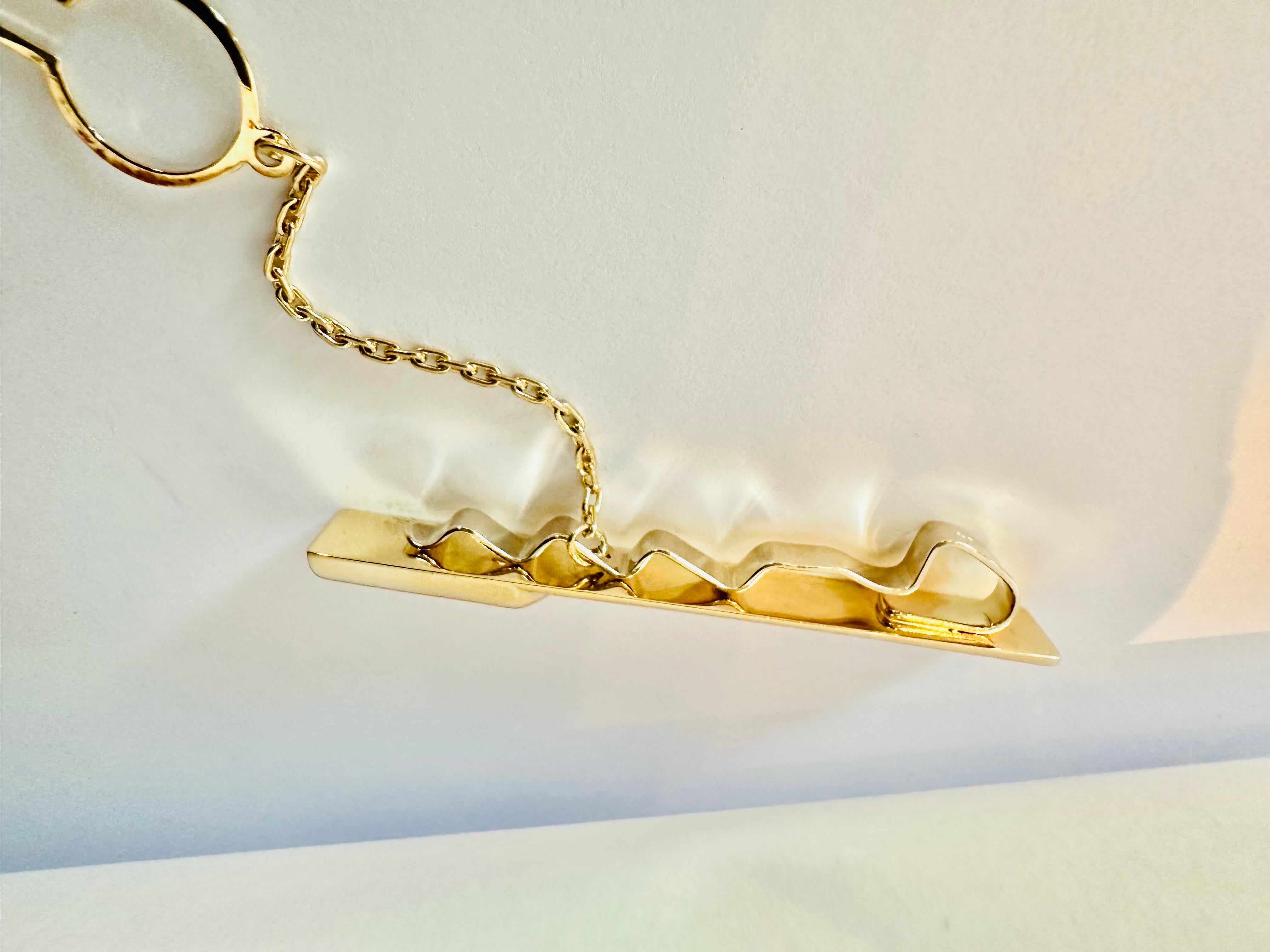 Ferma Cravatta in Oro 18kt – Eleganza in vendita 1