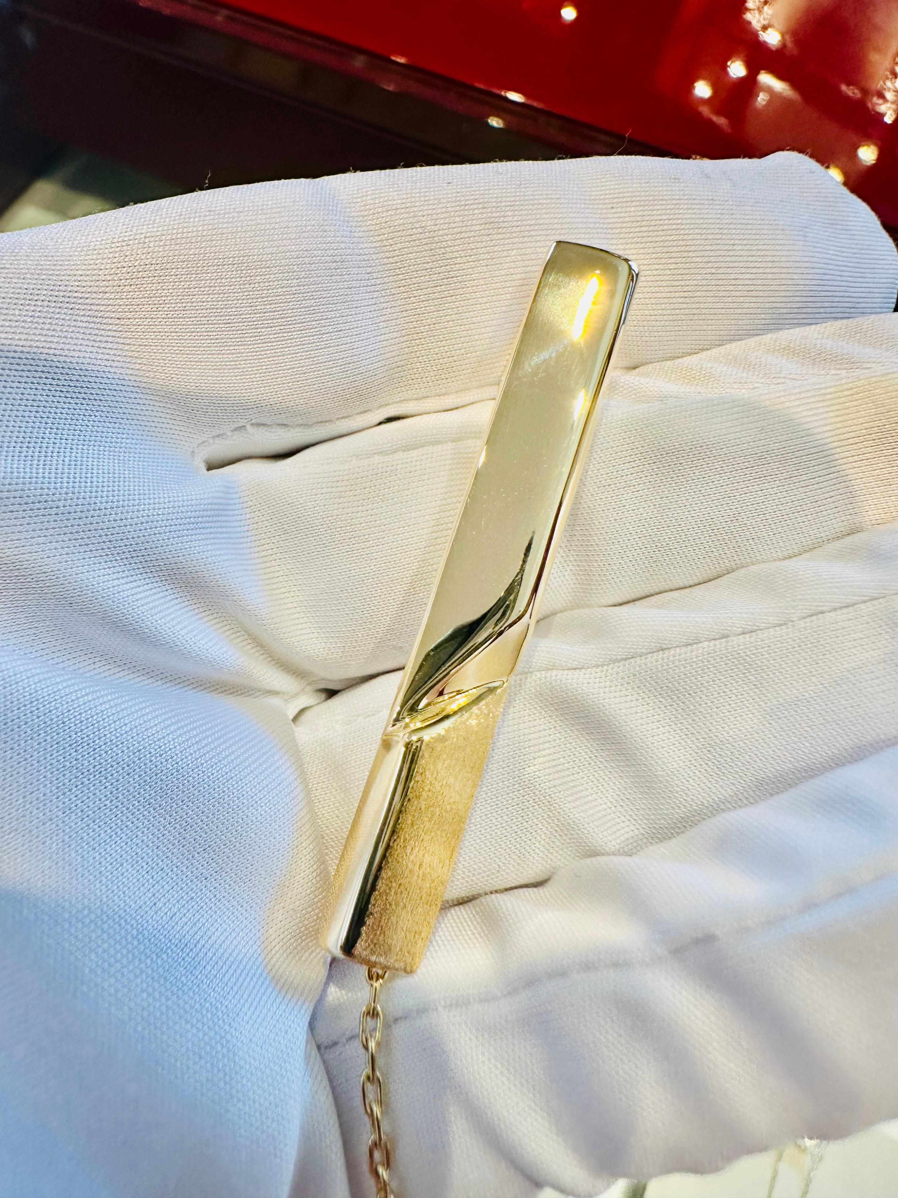 Krawattennadel aus 18kt Gold - Elegance im Angebot 2