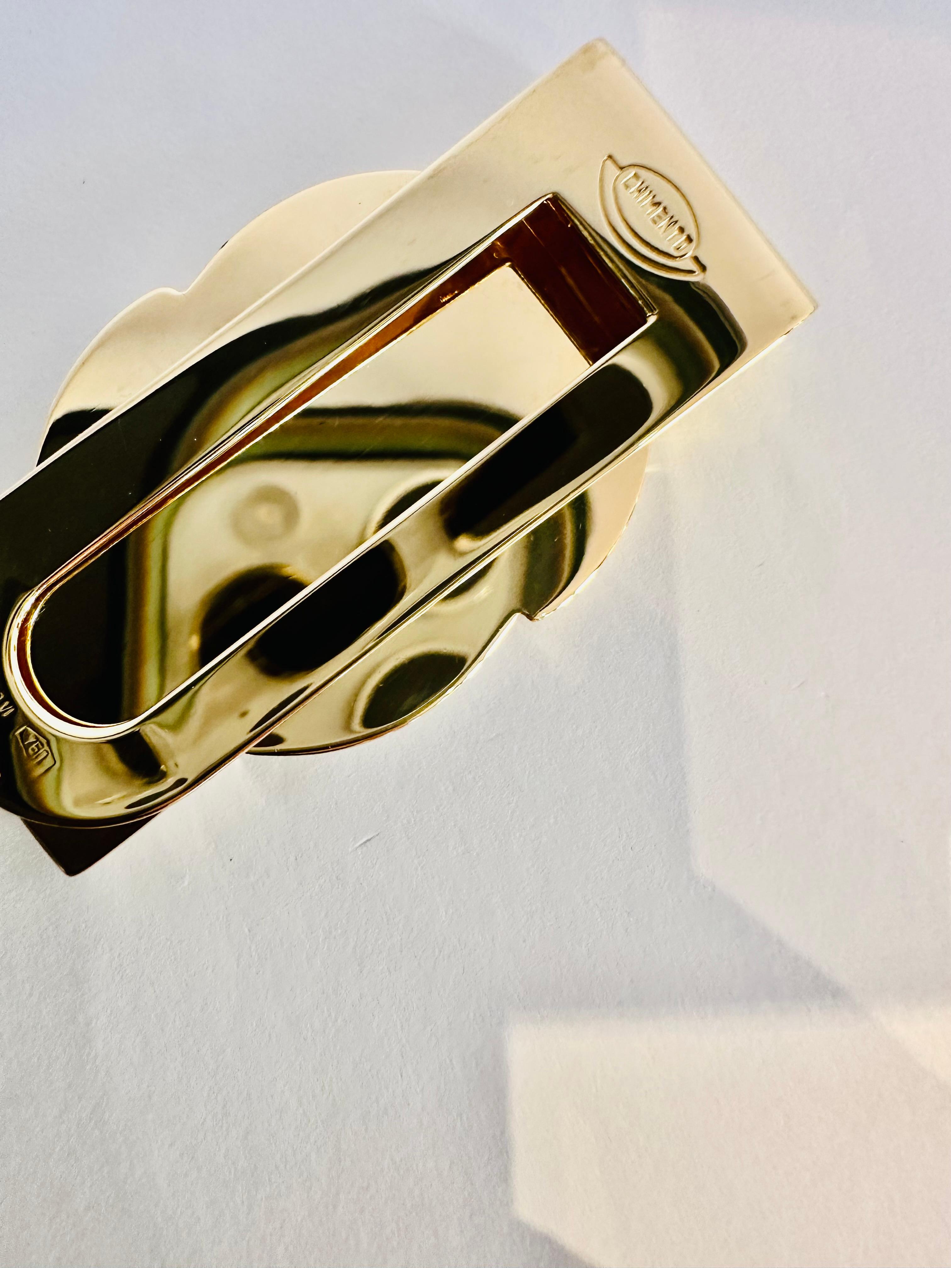 Women's or Men's Ferma Soldi Chimento in Oro Giallo, Bianco - L’eleganza del Lusso Italiano For Sale
