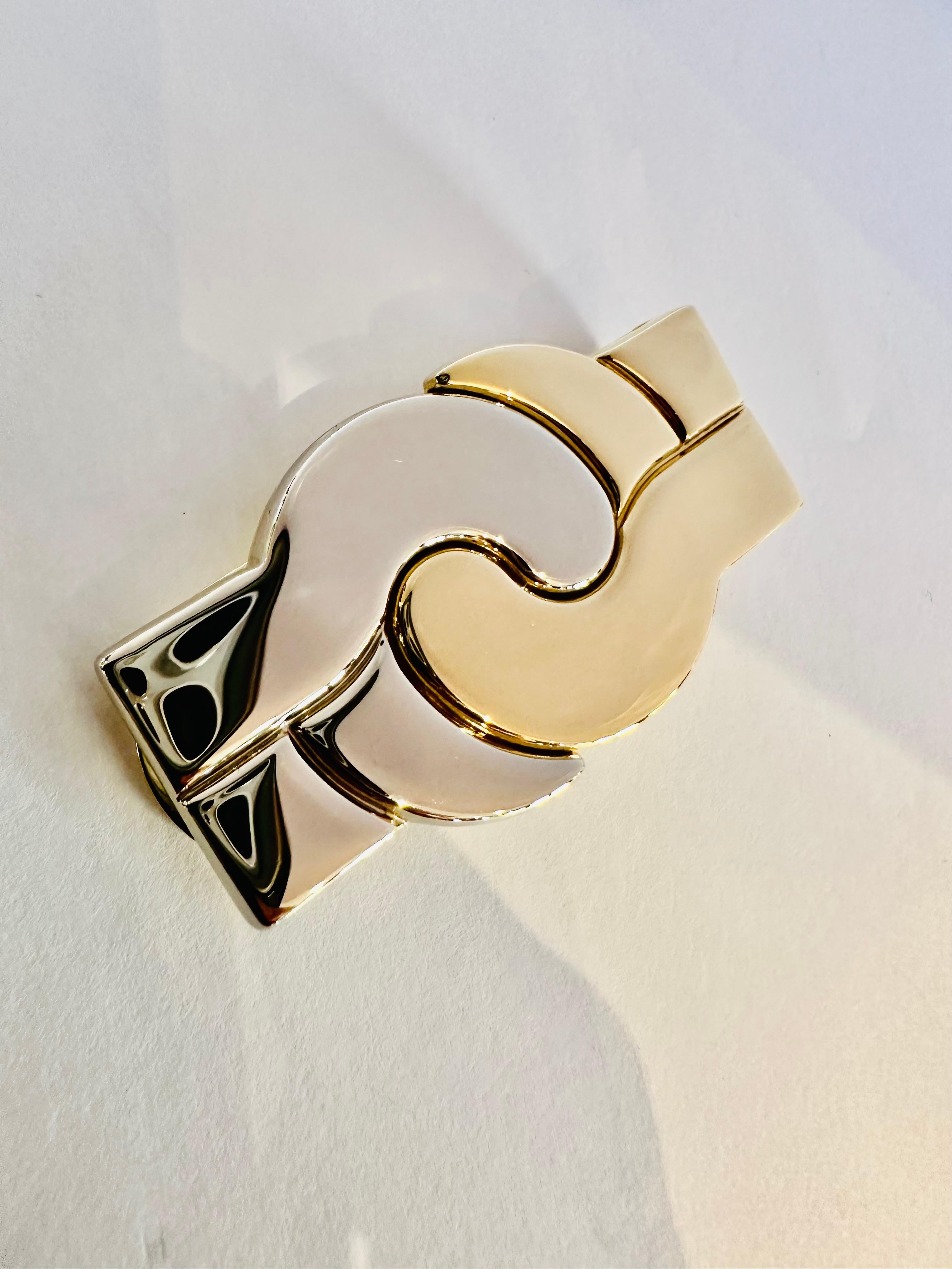 Ferma Soldi Chimento in Oro Giallo, Bianco - L’eleganza del Lusso Italiano For Sale 2