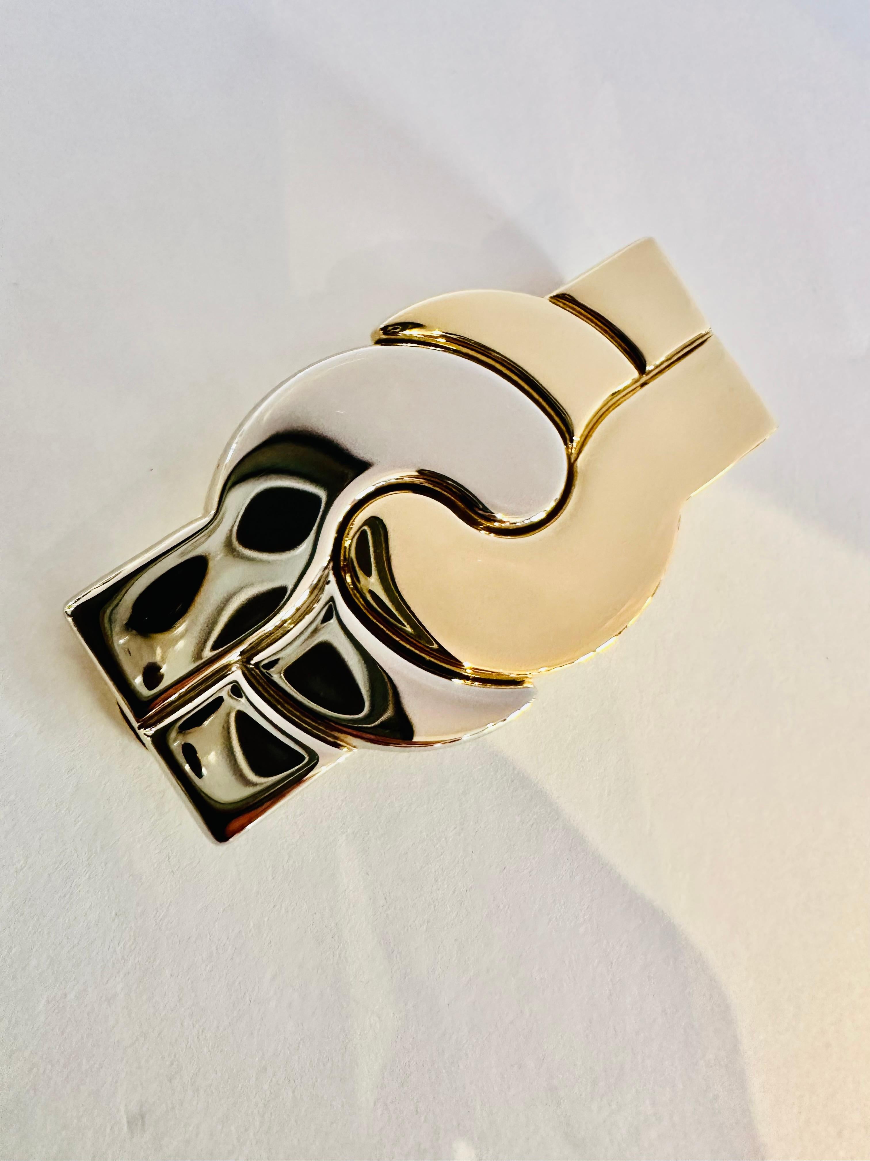 Ferma Soldi Chimento in Oro Giallo, Bianco - L’eleganza del Lusso Italiano For Sale 3