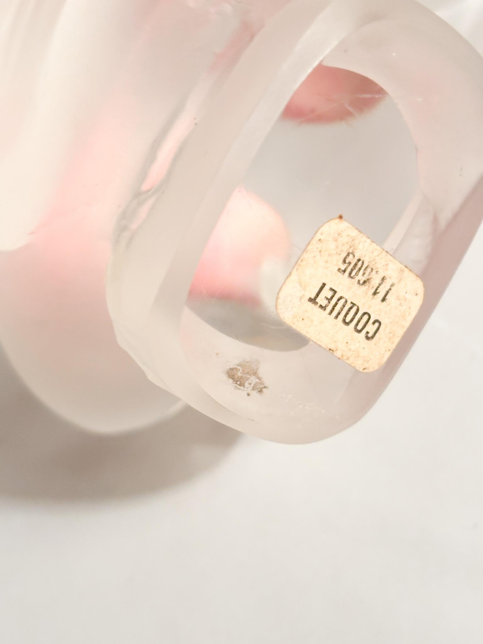 Mid-20th Century Fermacarte a Forma di Passero in Cristallo di Lalique Anni 50 in vendita