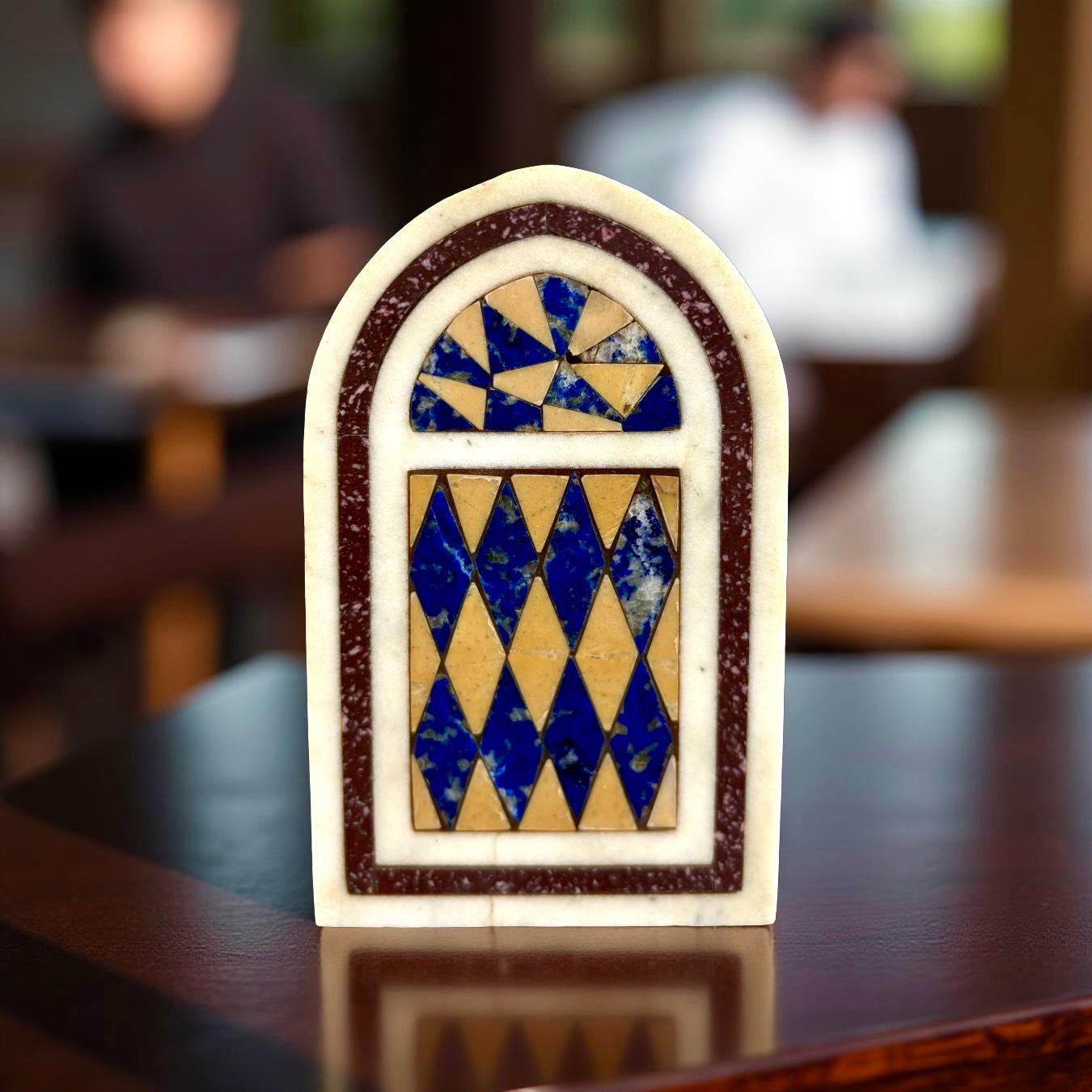 Souvenir Grand Tour Mosaic Marble and Stonework Paperweight  Architecture For Sale 2