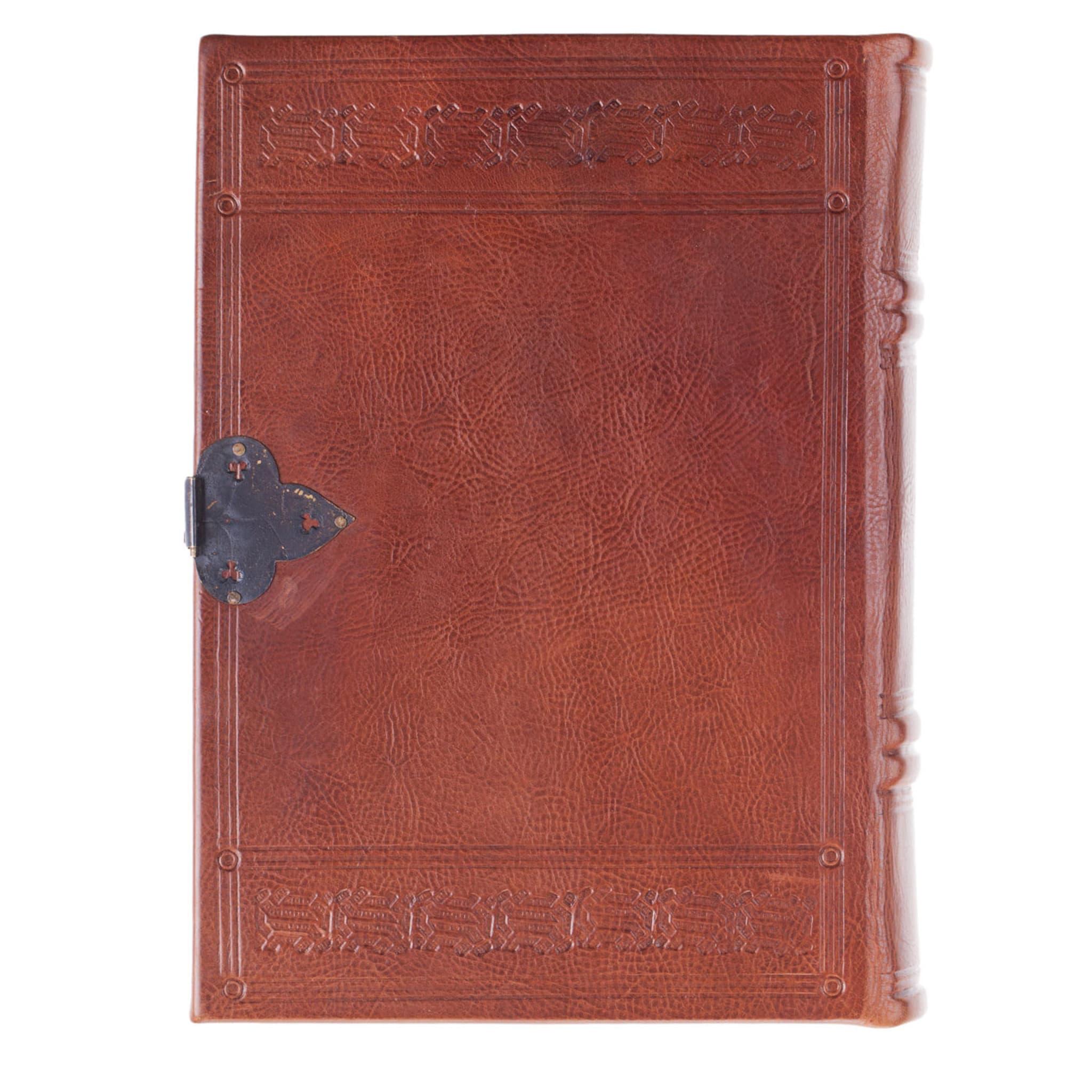 Contemporary Fermaglio Leather Book For Sale