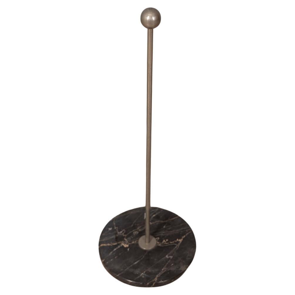 Vintage 50's doorstop in marble and metal Italian design For Sale