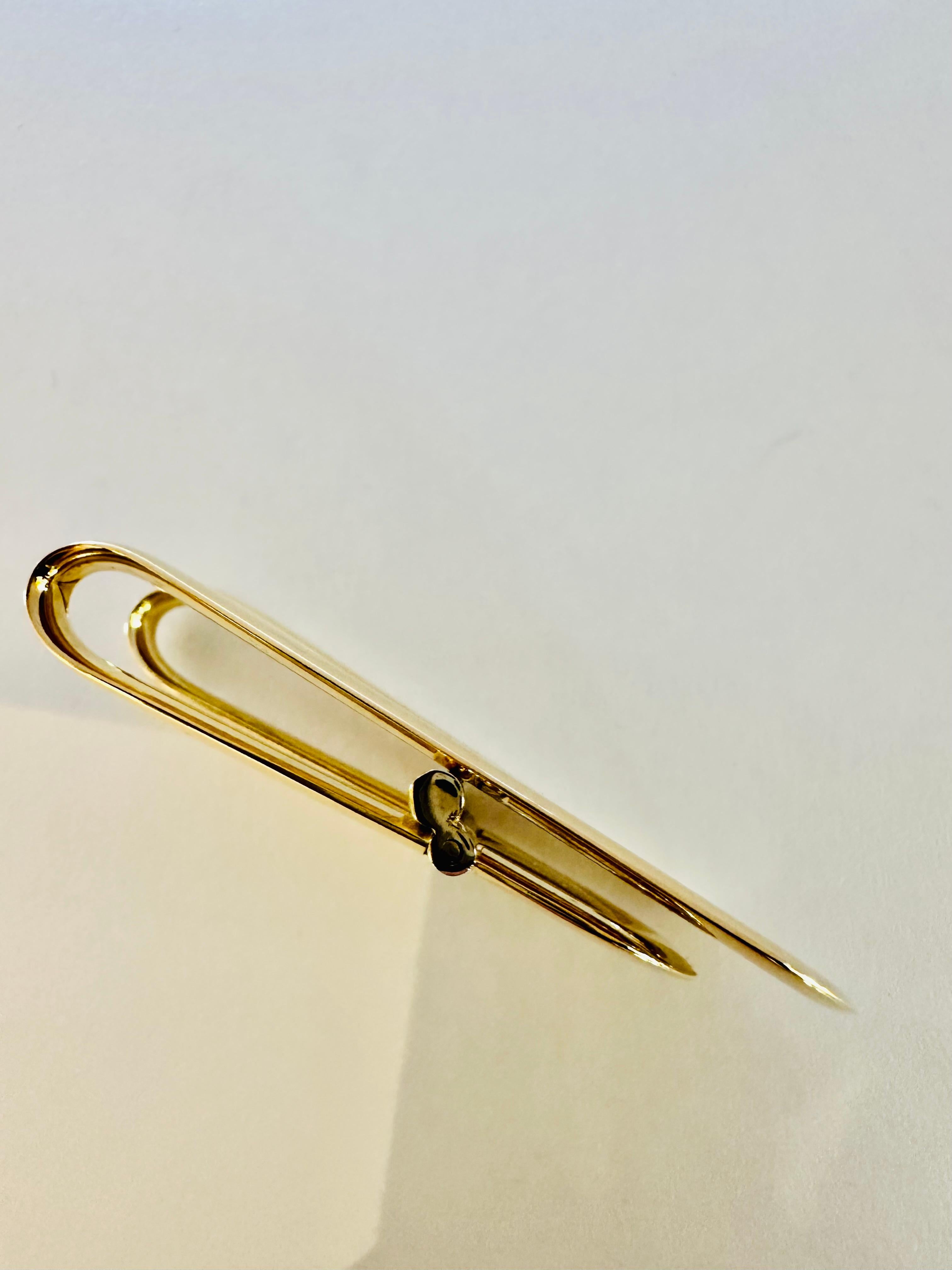 Pinza para billetes Baraka de oro amarillo y blanco de 18 quilates - Diseño exclusivo en venta 1