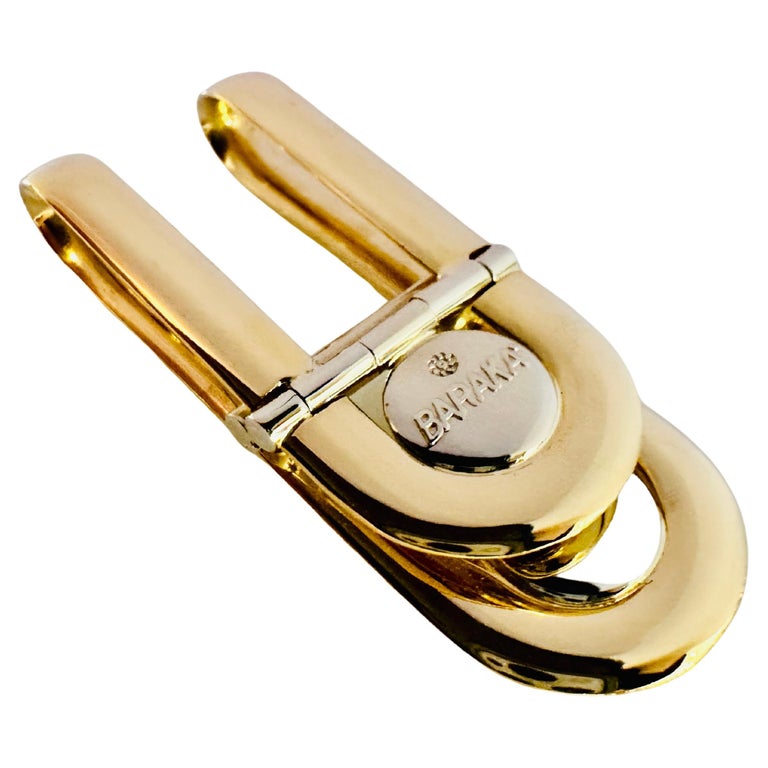 Fermasoldi Barakà in Oro Giallo e Bianco 18kt – Design Esclusivo