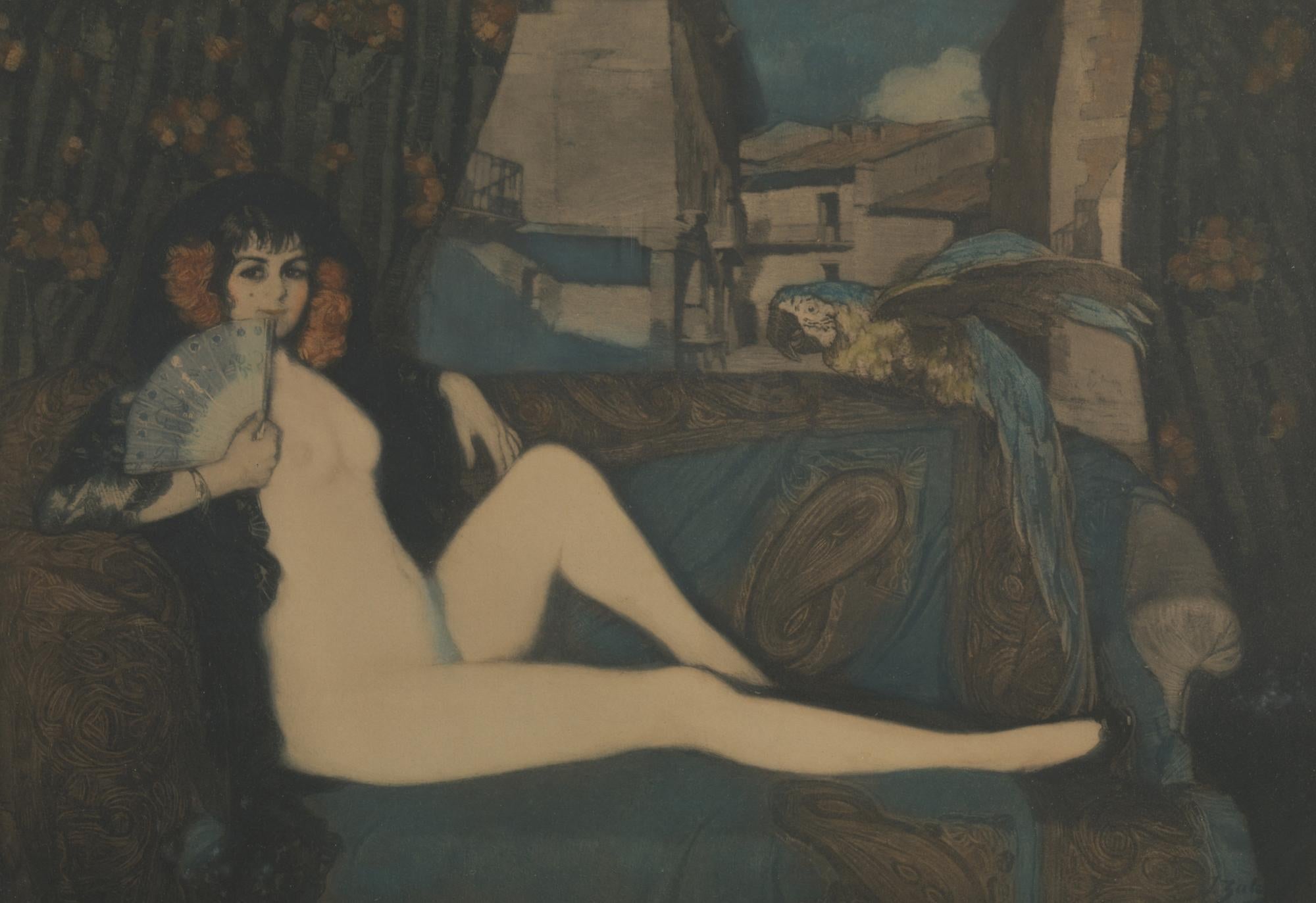 About the artist
Ignacio Zuluaga y Zabaleta (1870-1945) was a Spanish genre painter of beautiful women in sensual and erotic poses. “La Maya Nue” is a painting with a subject that is used several times by artists, such as Fracisco Goya, “Maja Nue”