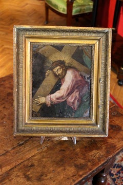 F. Fenzoni (Circle), Italian 16th century Religious Oil on Copper Painting