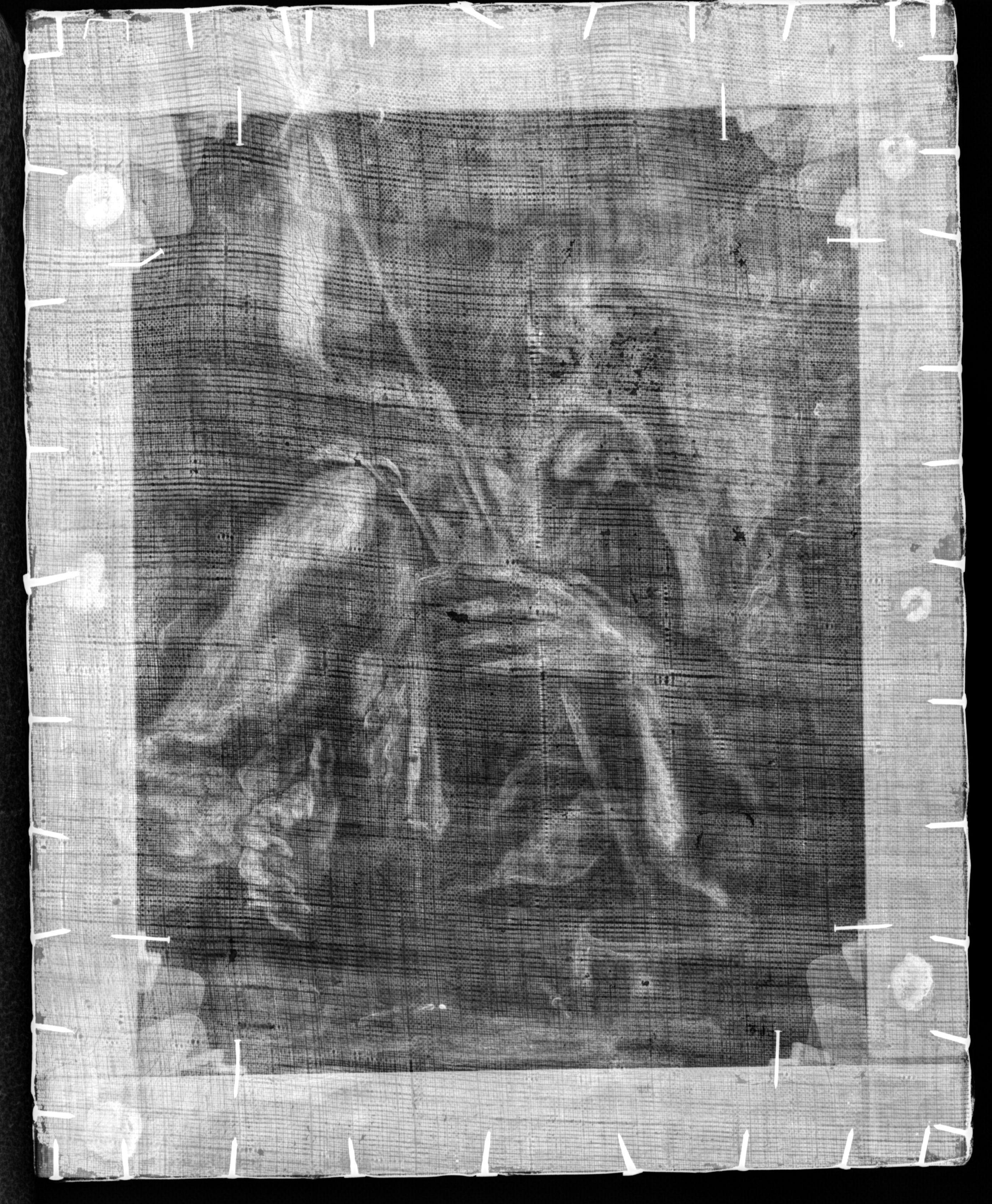 Fenzoni, Painting AND preparatorial Drawing, John the Baptist, Italy Renaissance For Sale 2