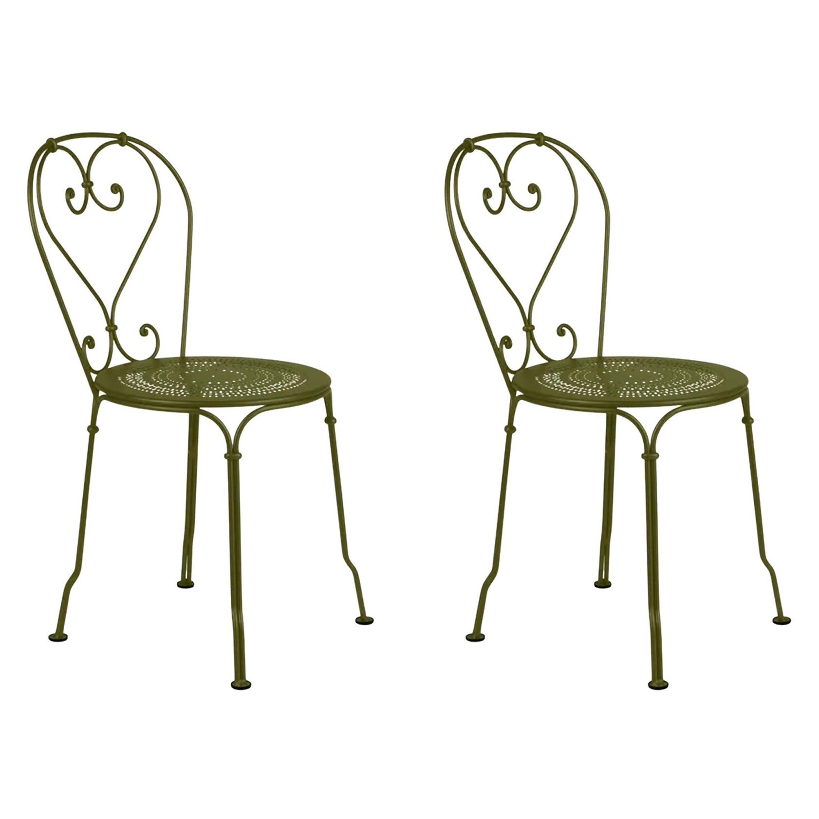 Fermob - 1900 Stuhl - Zeder grün - 2er Set Stühle