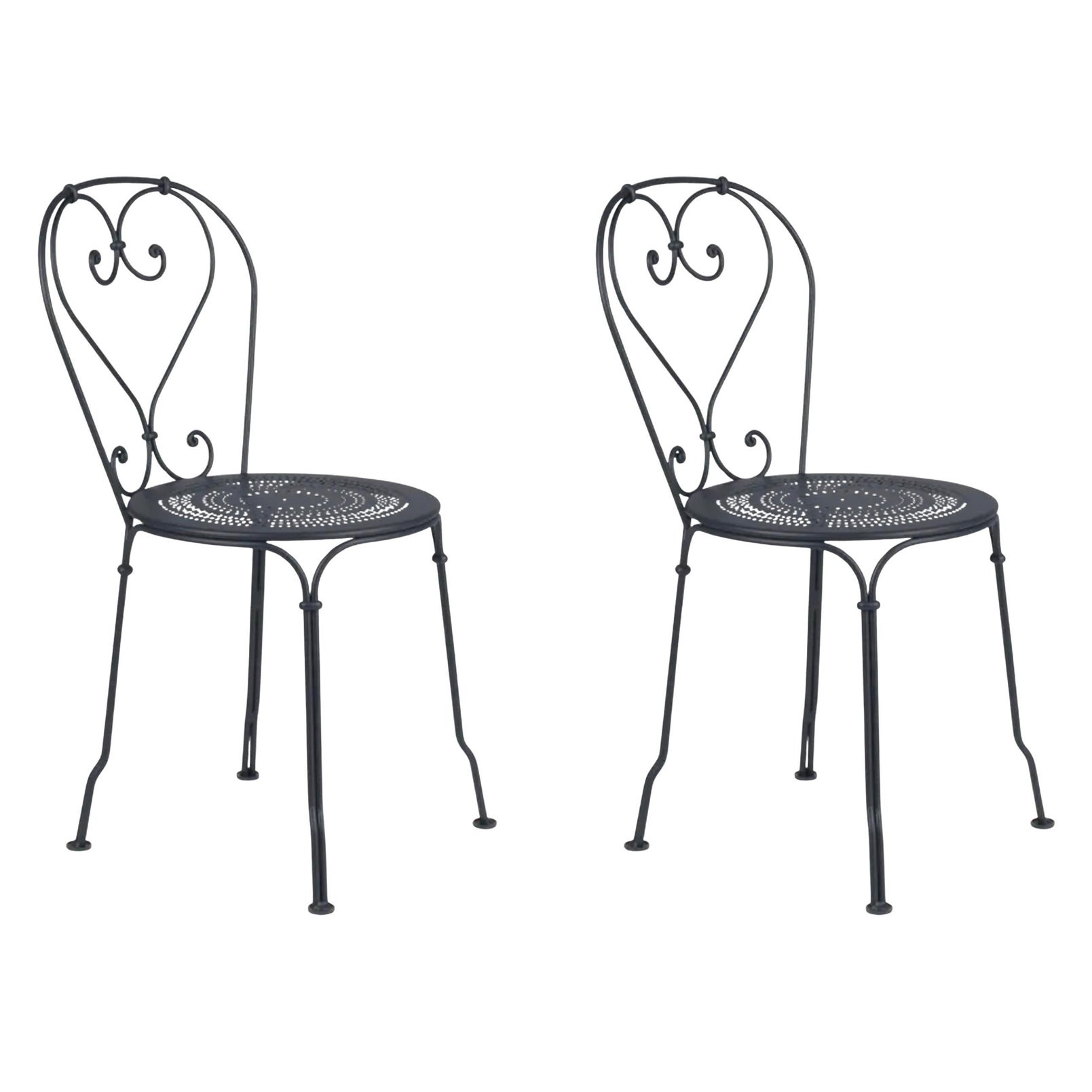 Fermob - 1900 Stuhl -  Lakritze - Satz von 2 Stühlen