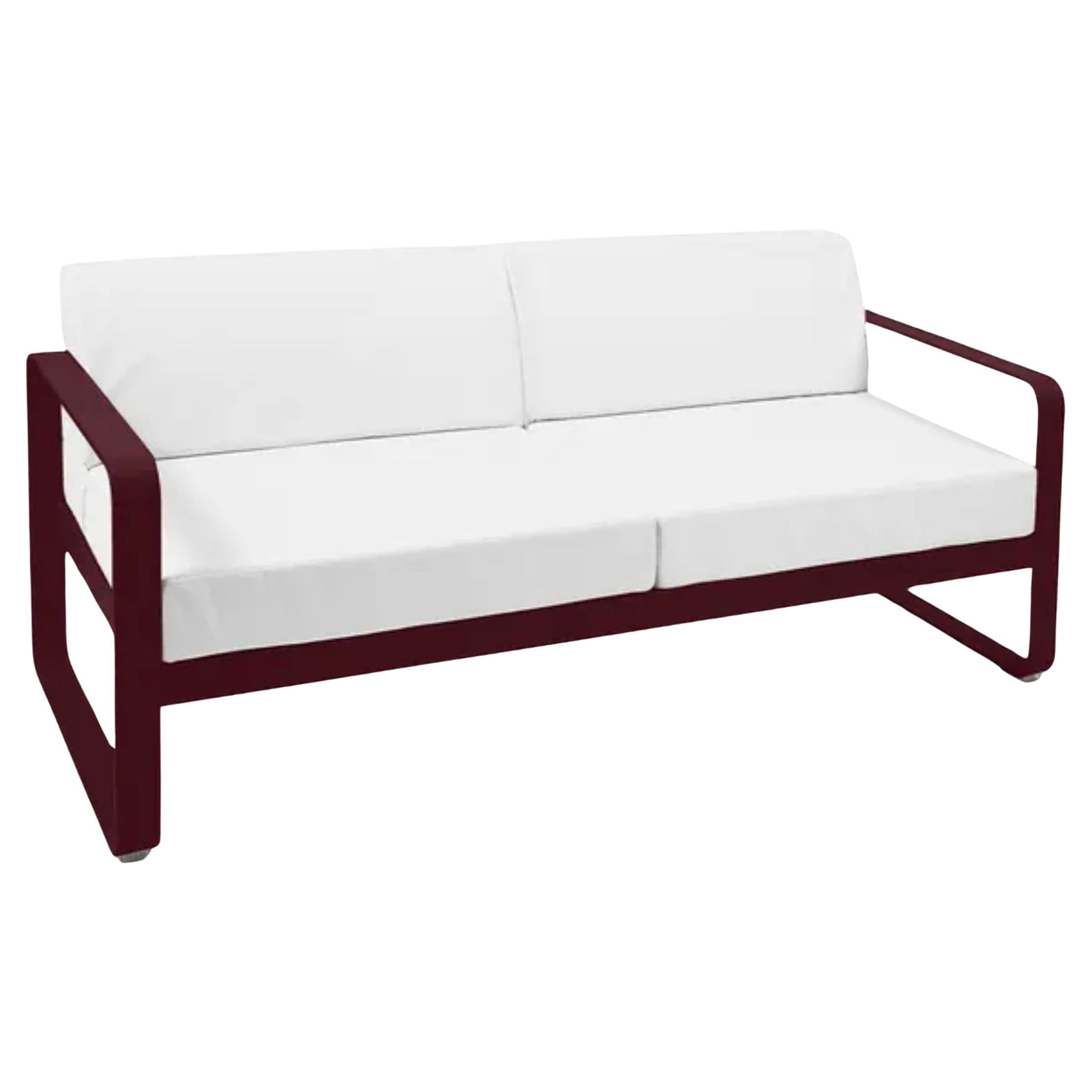 Fermob - BELLEVIE 2-Seater Sofa - Black Cherry For Sale