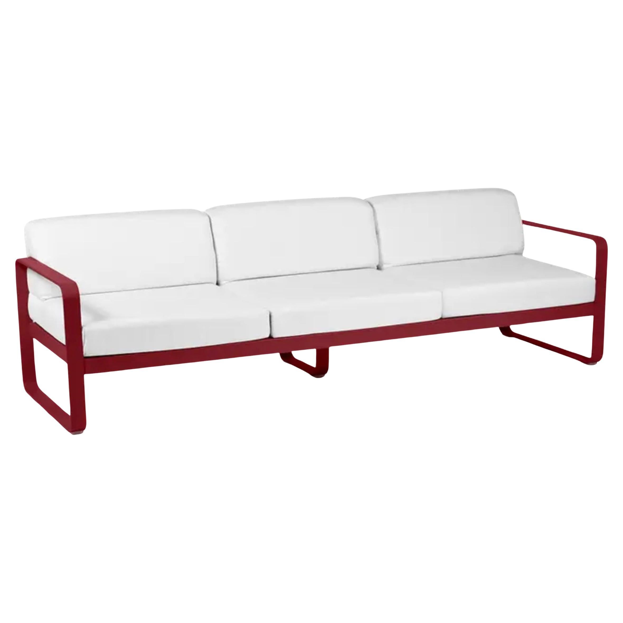 Fermob - BELLEVIE 3-Seater Sofa - Chili