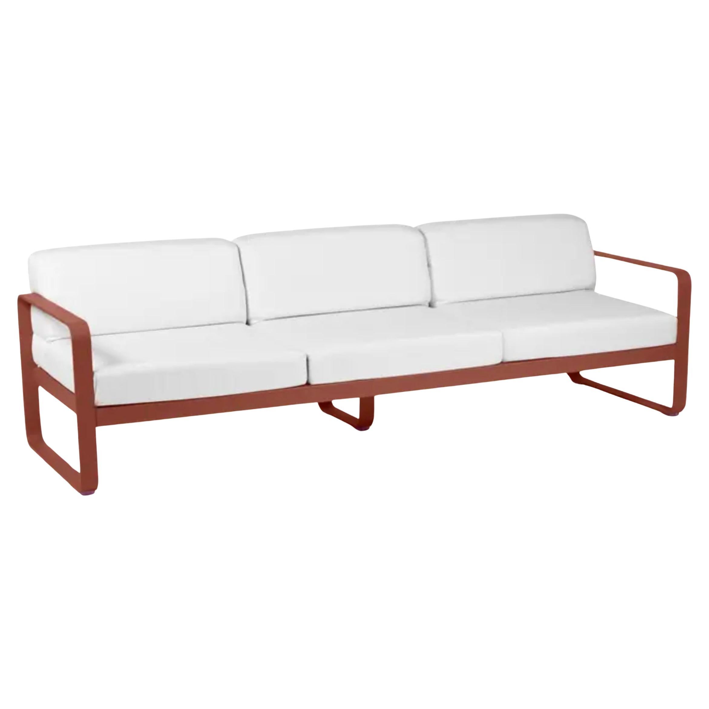 Fermob - BELLEVIE 3-Seater Sofa - Red Ochre