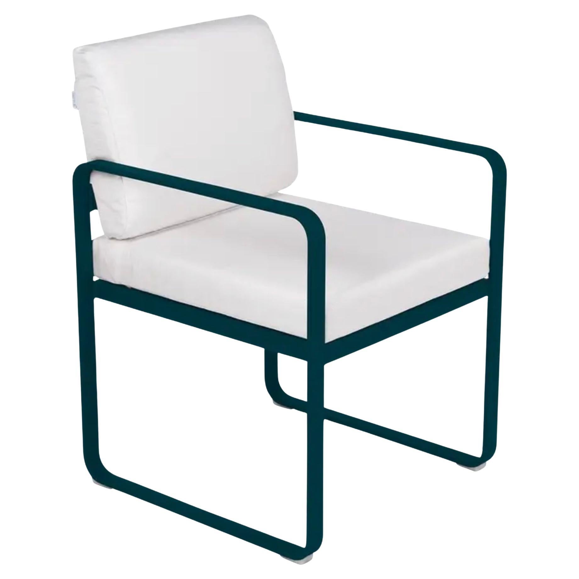 Fermob - Bellevie Dining Armchair (Chaise avec accoudoirs) - Acapulco Blue