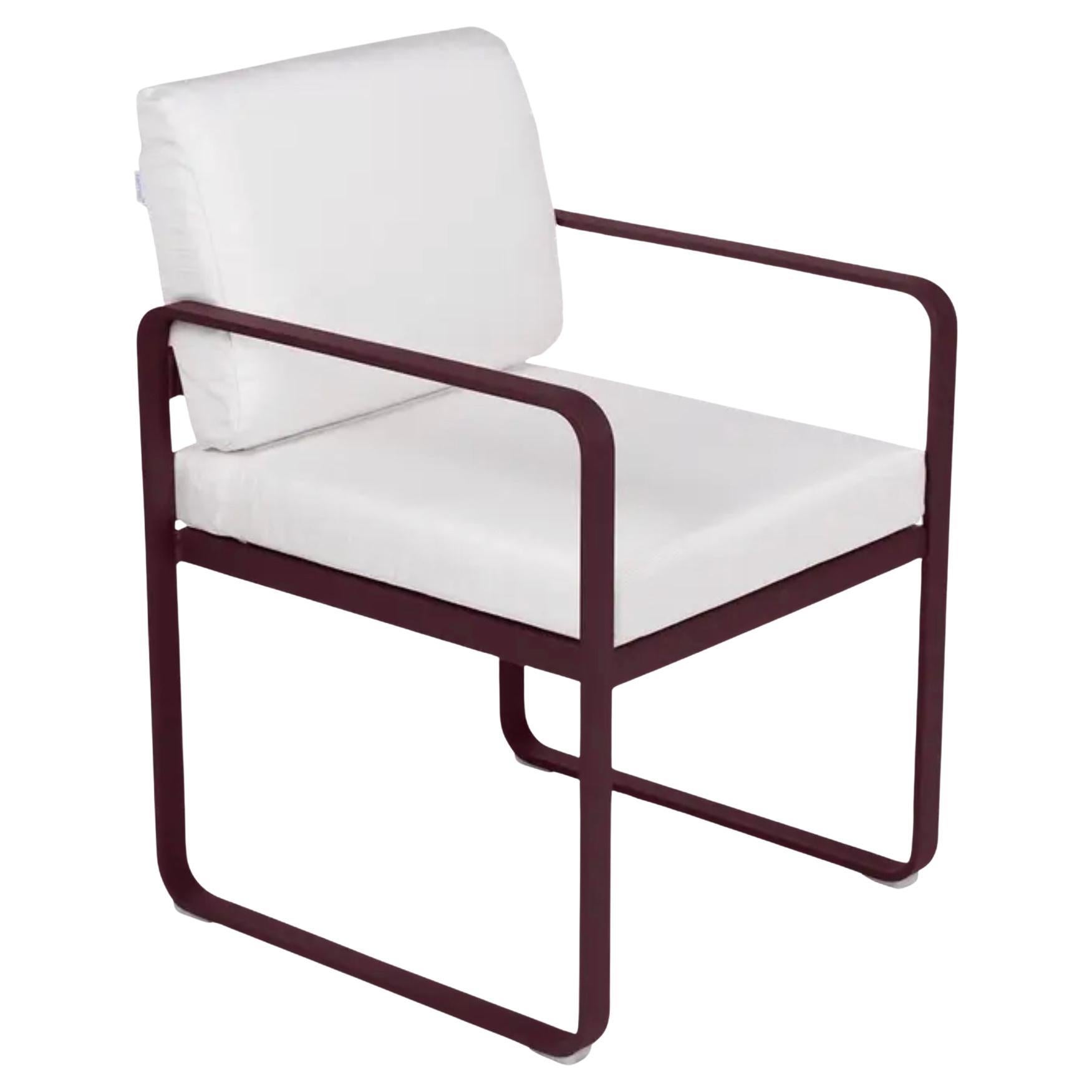 Fermob – Bellevie Dining Armchair (Chair with arms) - Black Cherry