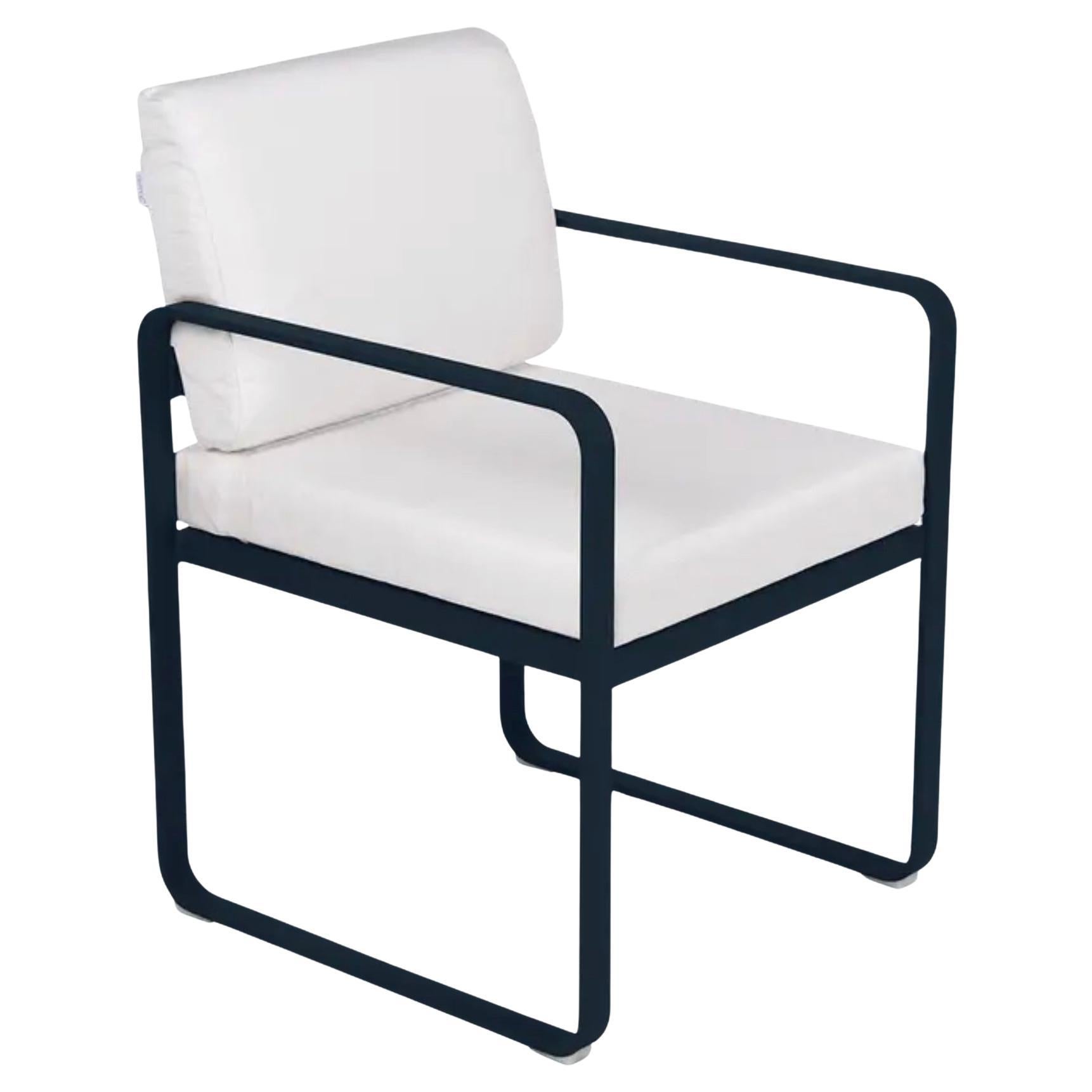 Fermob - Bellevie Dining Armchair (Chaise avec accoudoirs) - Bleu foncé