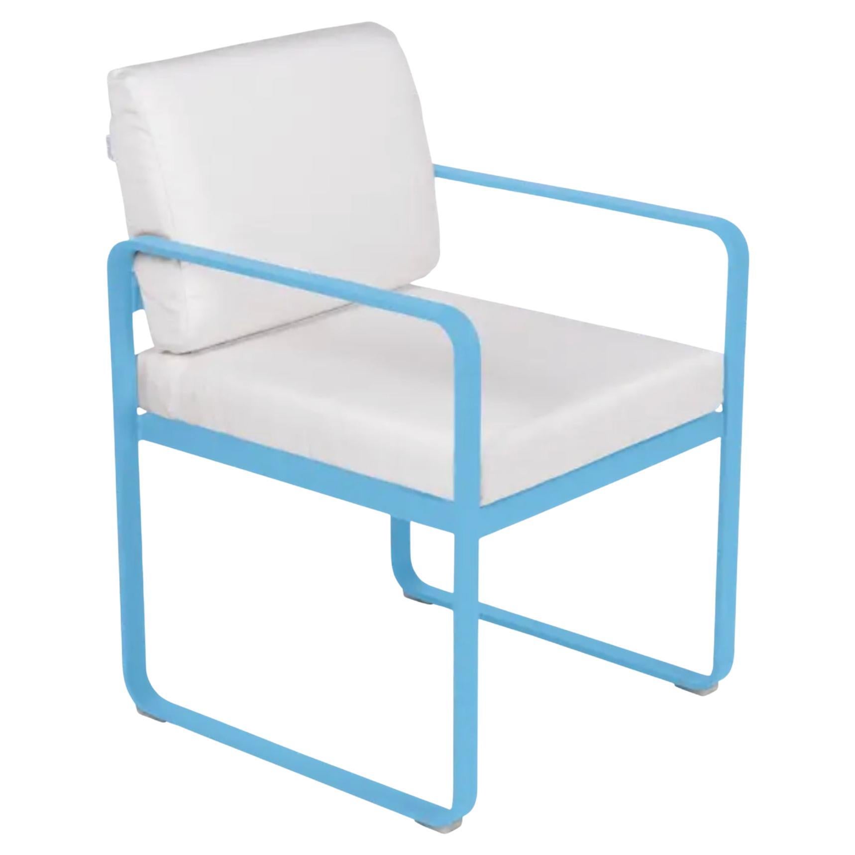 Fermob - Bellevie Dining Armchair (Chaise avec accoudoirs) - Maya Blue
