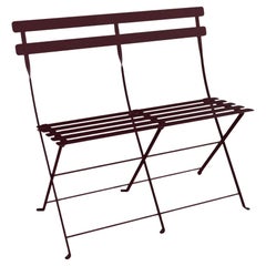 Fermob – Bistro 2-Seater Bench - Black Cherry