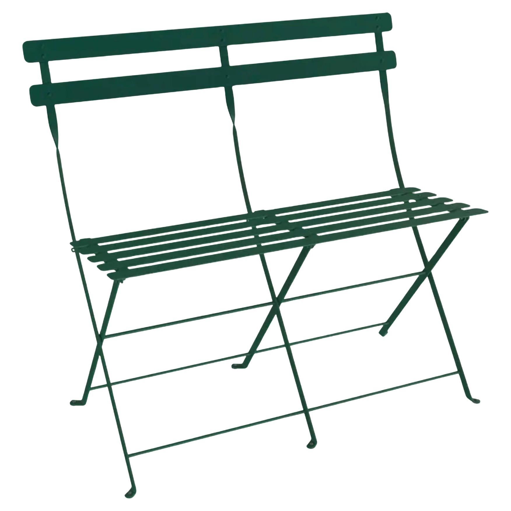 Fermob – Bistro 2-Seater Bench - Cedar green in vendita