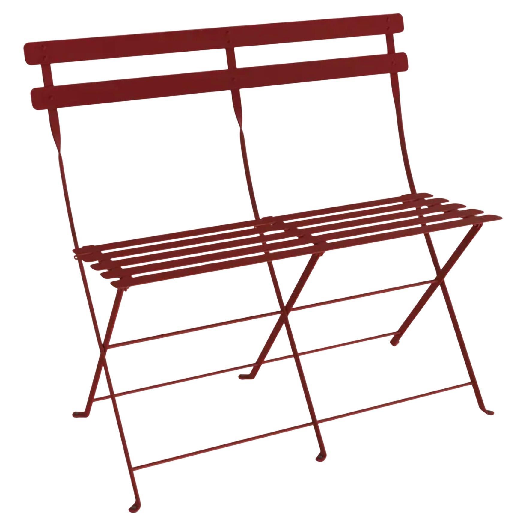 Fermob – Bistro 2-Seater Bench - Chili
