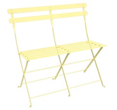 Fermob - Bistro 2-Seater Bench - Frosted Lemon Fermob - Bistro 2-Seater Bench - Frosted Lemon
