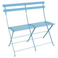 Fermob - Bistro 2-Seater Bench - Maya Blue Fermob - Bistro 2-Seater Bench - Maya Blue