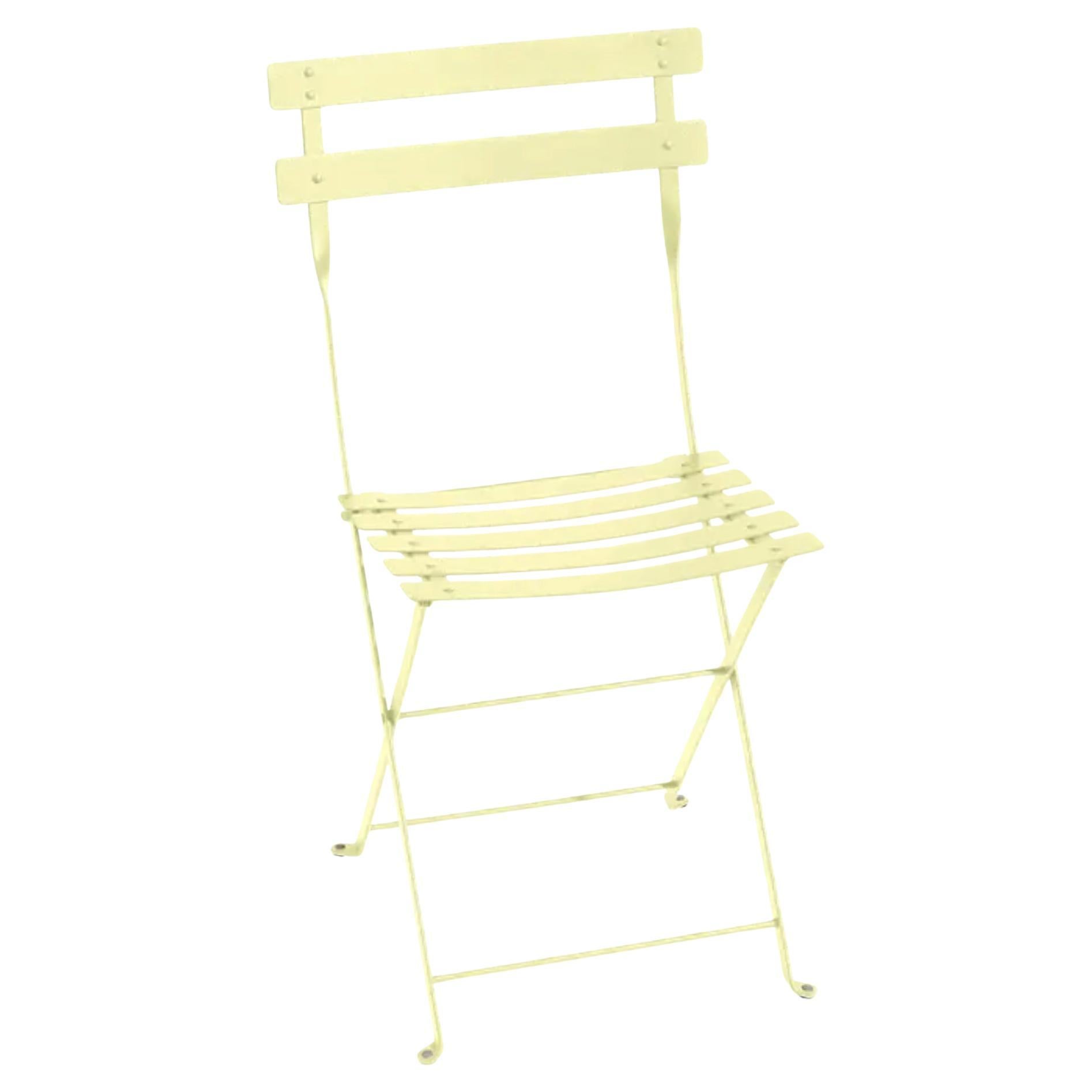 Fermob - Silla de metal BISTRO - Frosted Lemon - Lote de 2 sillas