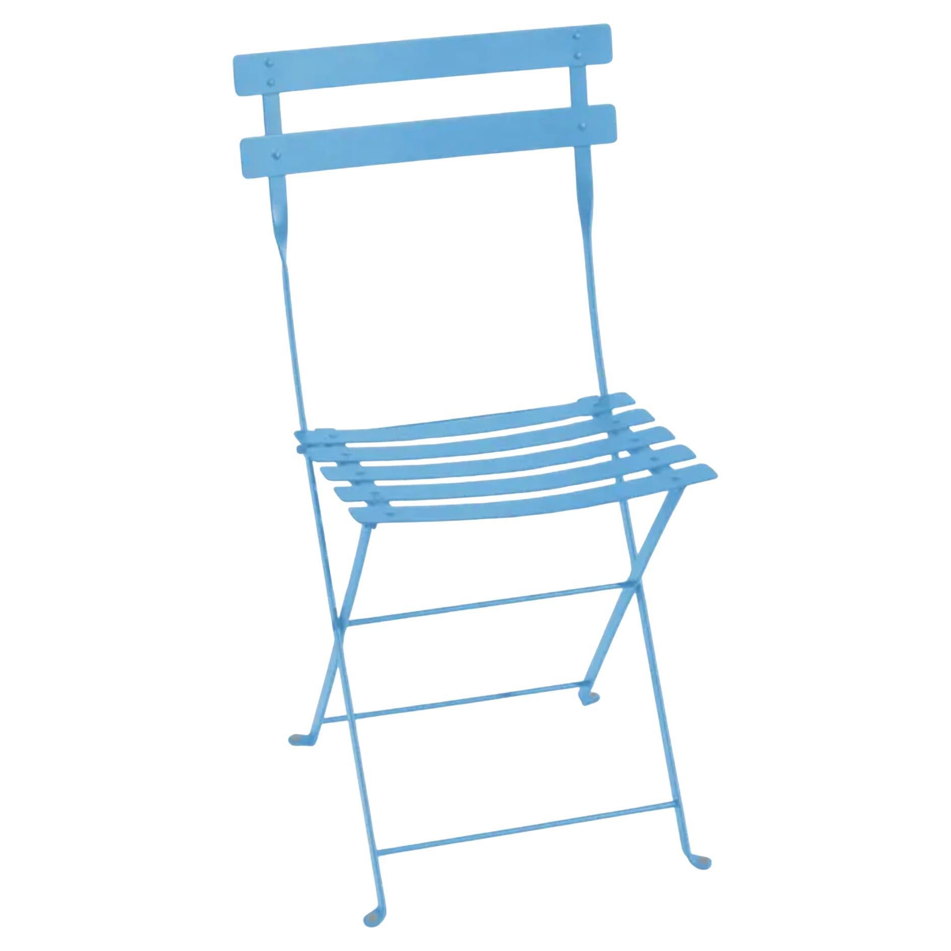 Fermob - Chaise en métal BISTRO - Bleu Maya - Lot de 2 chaises