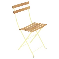 Fermob – BISTRO Natural Folding chair -  Frosted Lemon  - Set of 2 chairs