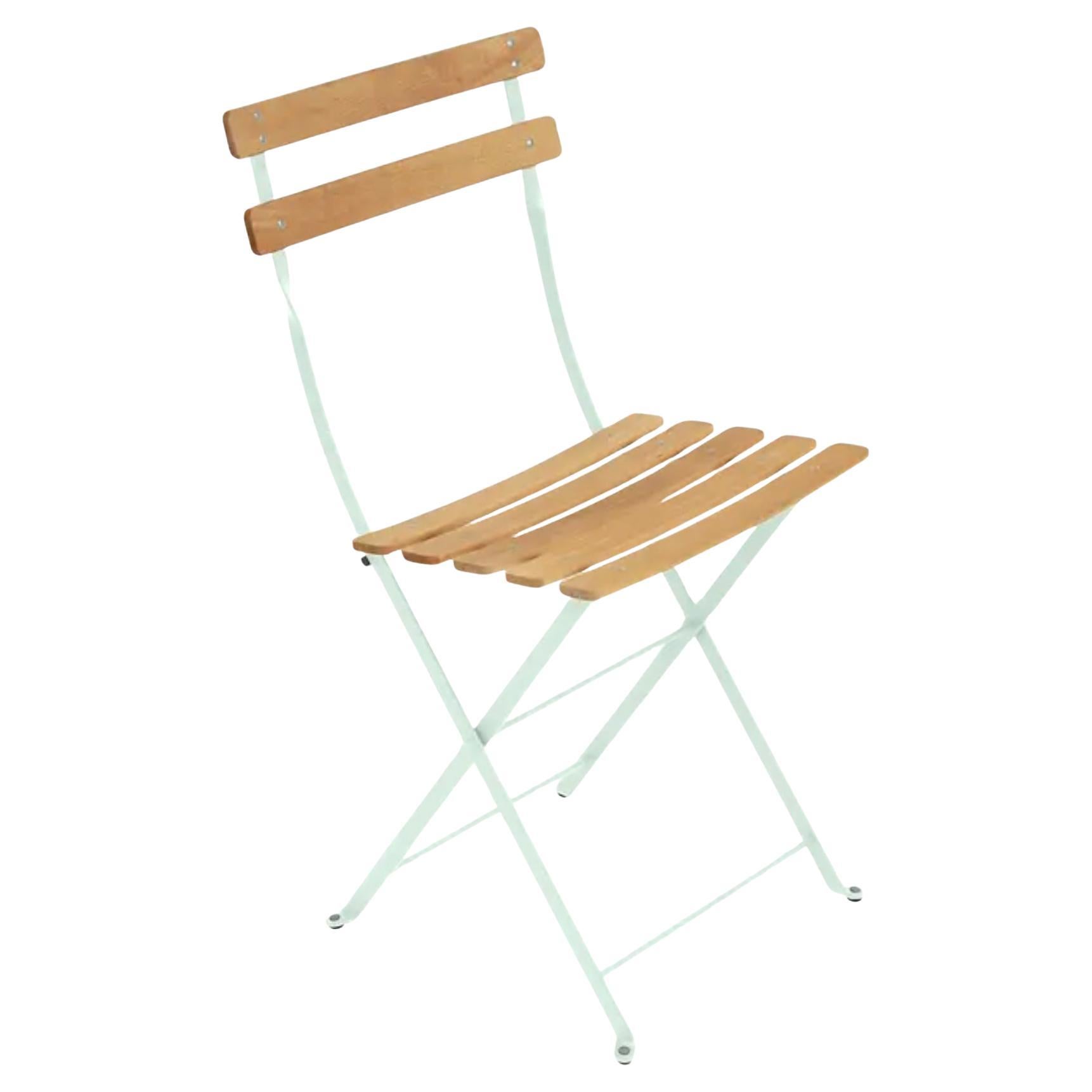 Fermob – BISTRO Natural Folding chair - Ice Mint  - Set of 2 chairs