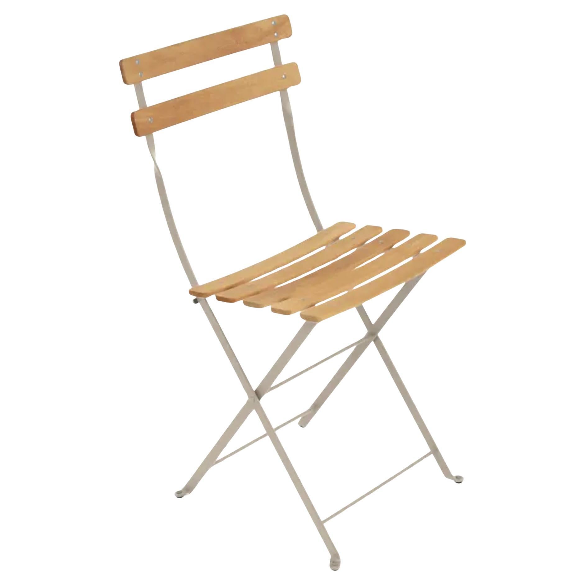 Fermob - BISTRO Silla plegable natural - Nuez moscada  - Lote de 2 sillas