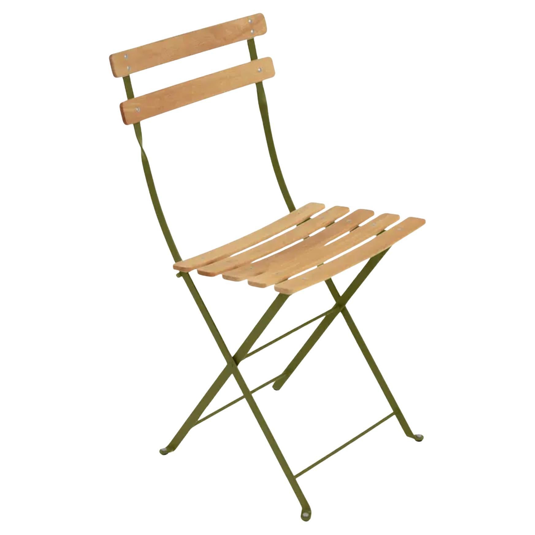 Fermob – BISTRO Natural Folding chair - Pesto - Set of 2 chairs