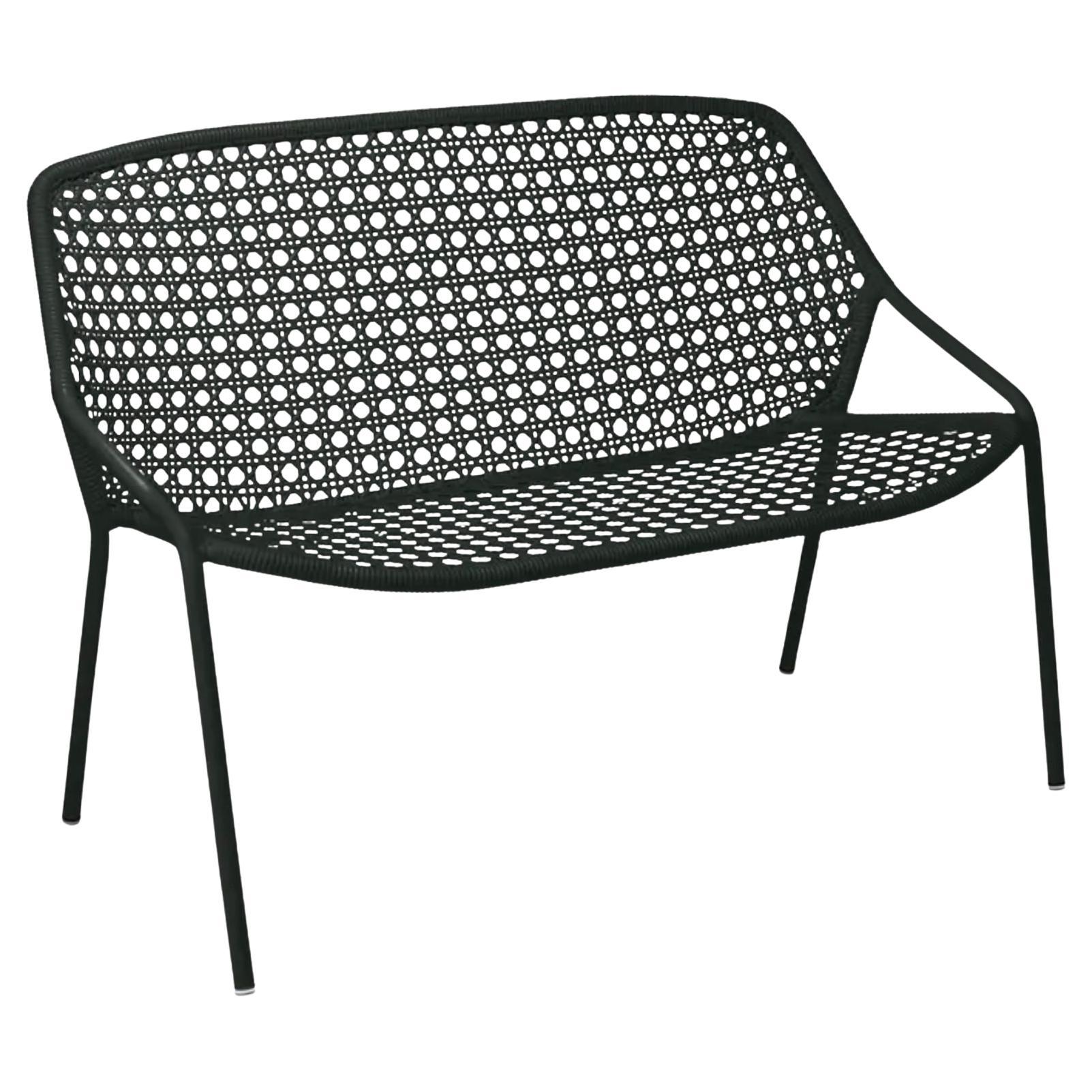 Fermob – CROISETTE 2-Seater Bench - Liquorice