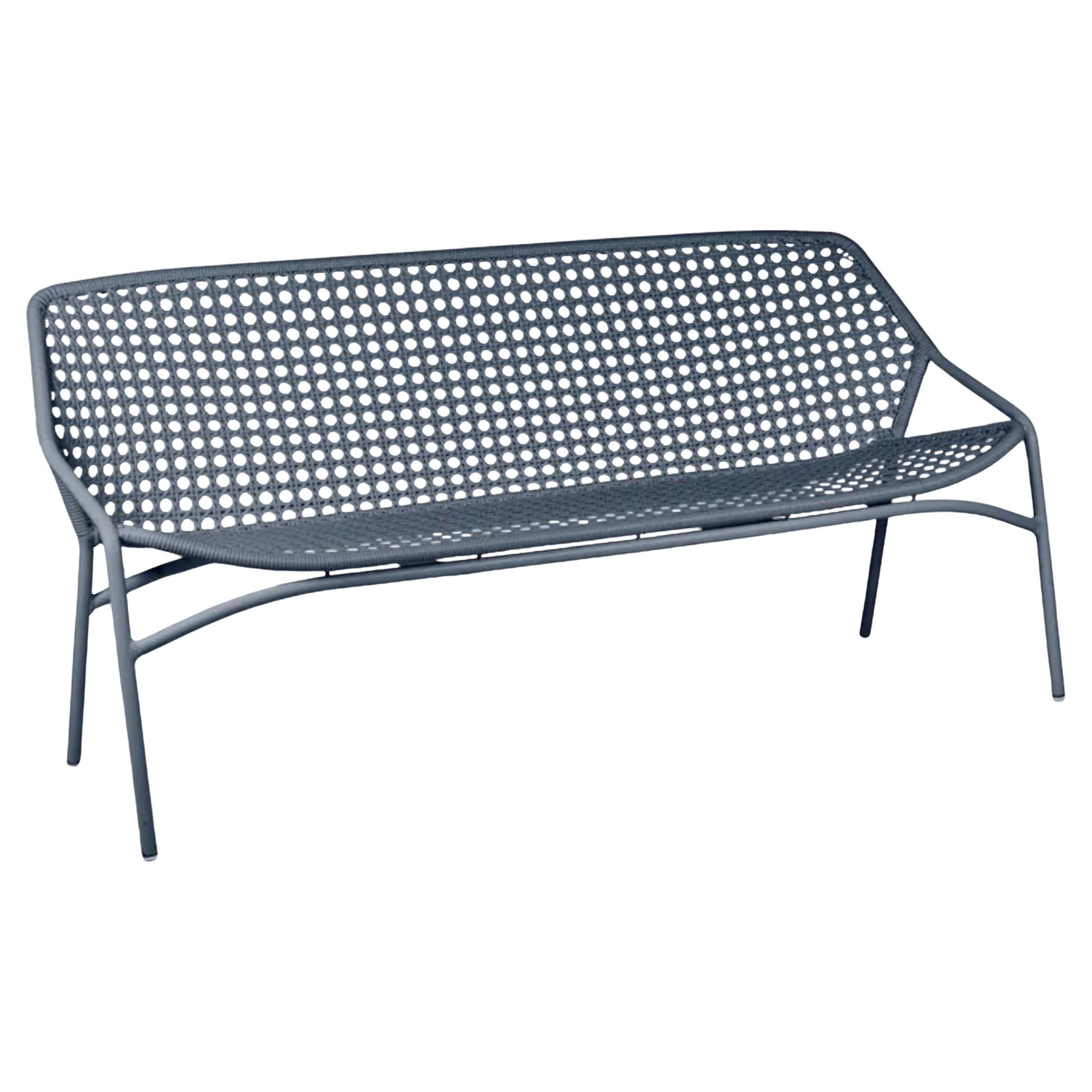 Fermob – Croisette 3-Seater XL Bench - Storm Grey