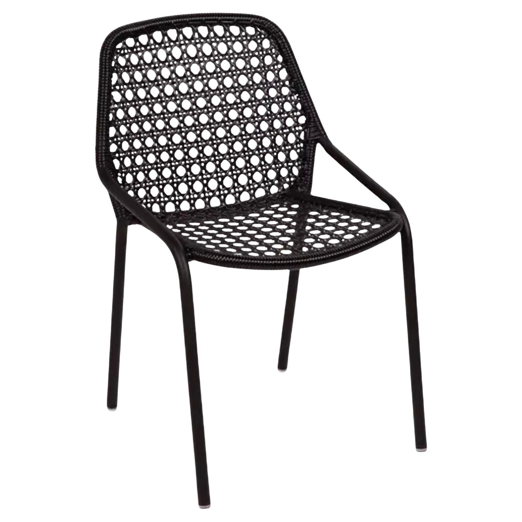 Fermob – CROISETTE Chair - Liquorice - Set 2 chairs