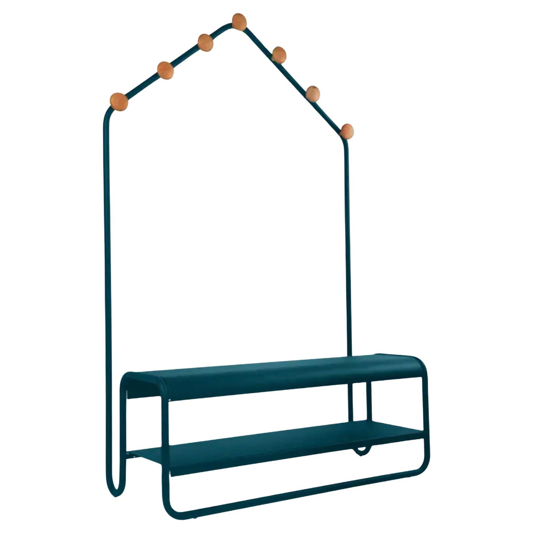 Fermob – FUNAMBULE Cloakroom Bench - Acapulco Blue
