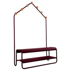 Fermob – FUNAMBULE Cloakroom Bench - Black Cherry