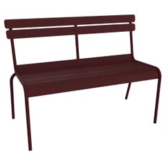 Fermob - Luxembourg 2/3-Seater Bench with Backrest - Black Cherry