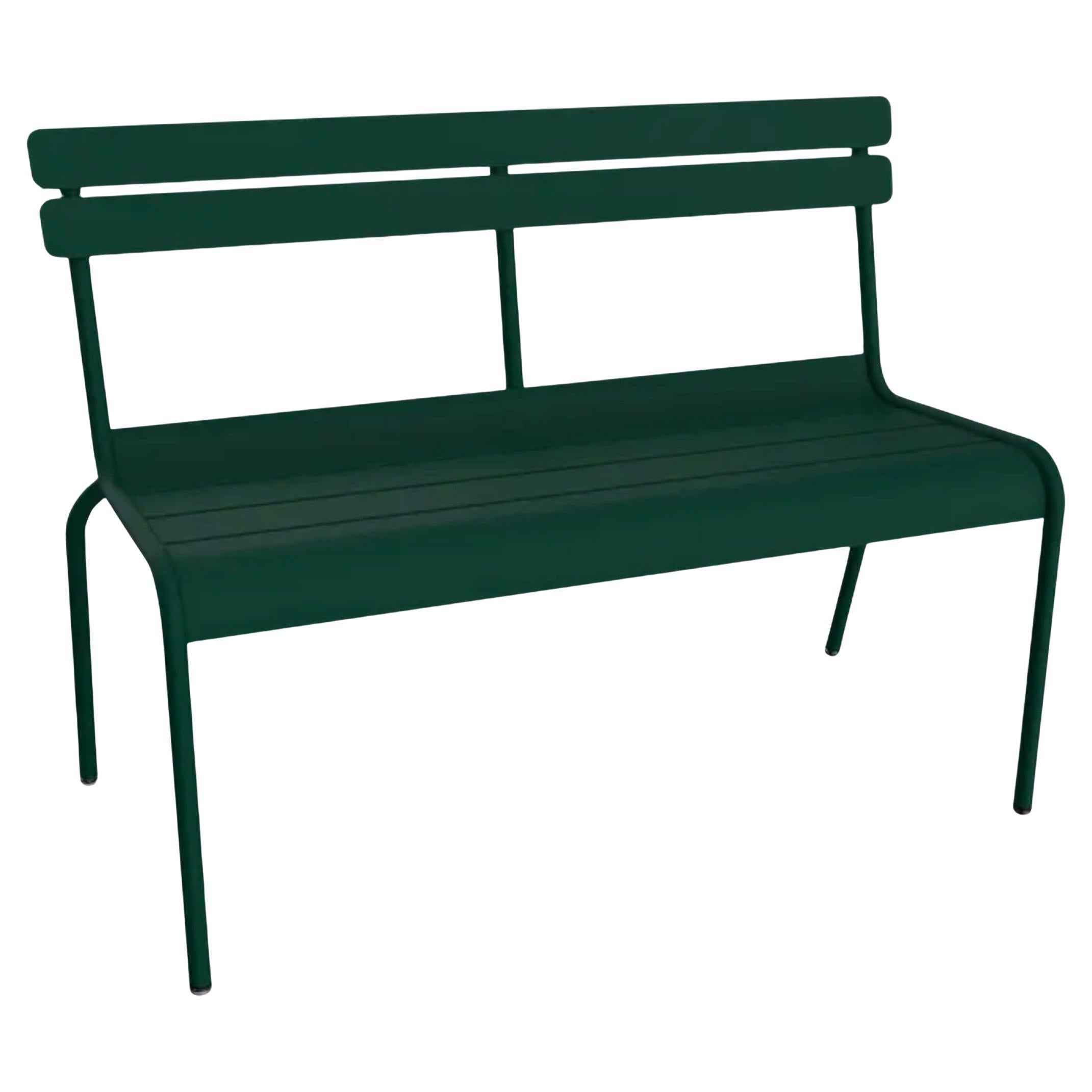 Fermob - Luxembourg 2/3-Seater Bench with Backrest - Cedar green