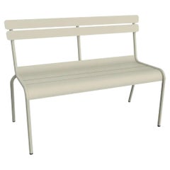 Fermob - Banco Luxemburgo 2/3 plazas con respaldo - Gris arcilla