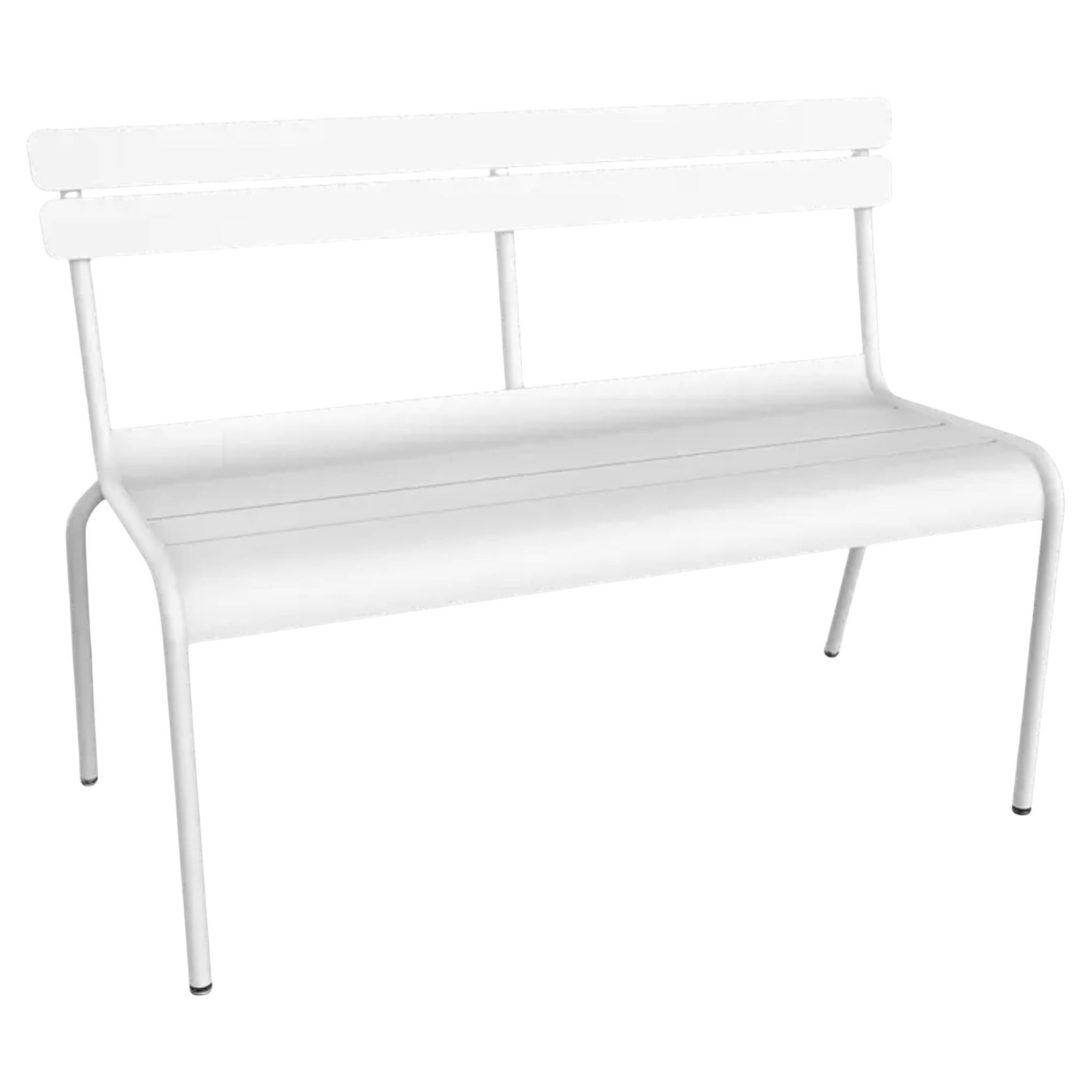 Fermob - Luxembourg Banc 2/3 places avec dossier - Blanc coton