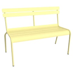 Fermob – Luxembourg 2/3-Seater Bench with Backrest - Frosted Lemon Fermob – Luxembourg 2/3-Seater Bench with Backrest - Frosted Lemon