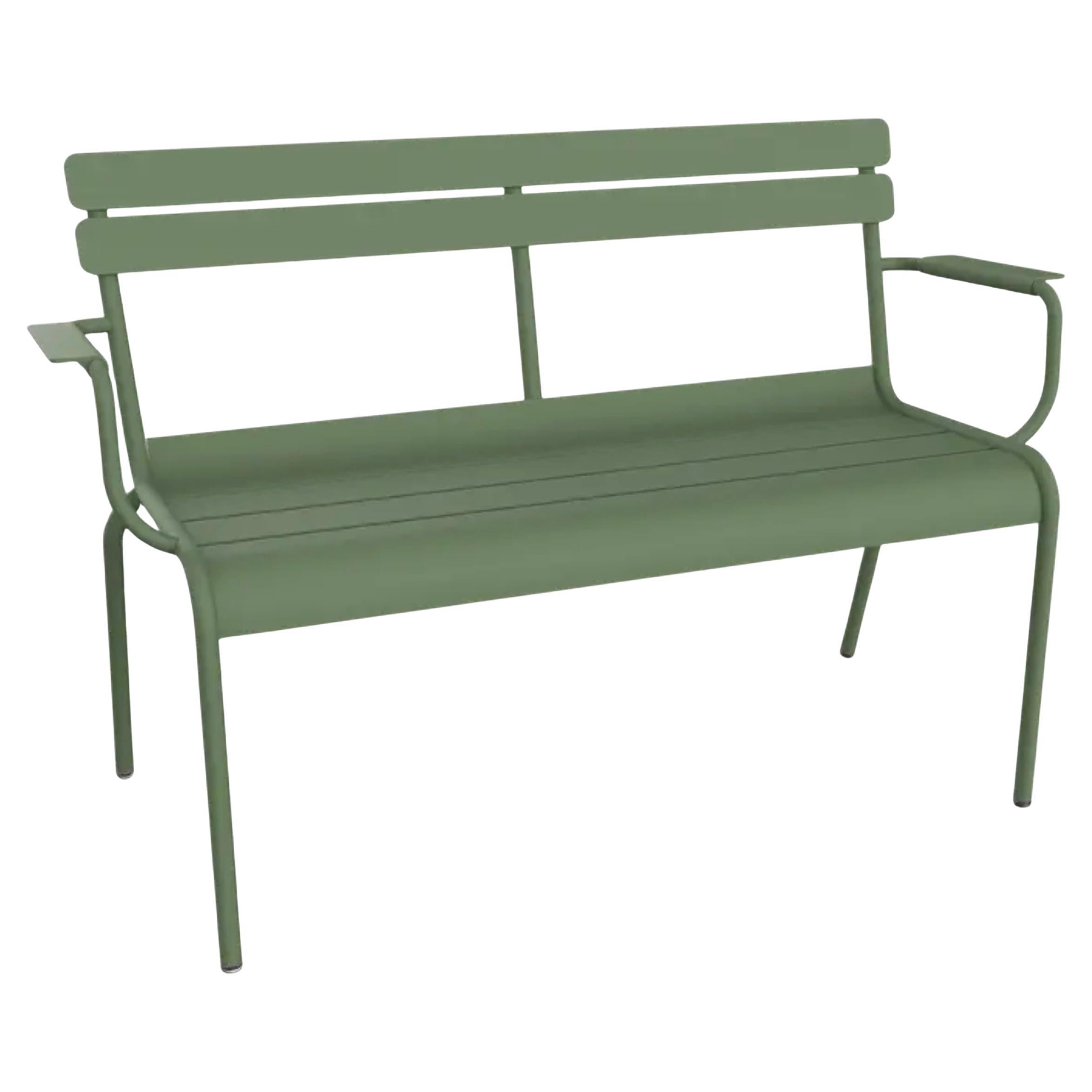 Fermob - Banc de jardin 2 places Luxembourg avec accoudoirs - Cactus