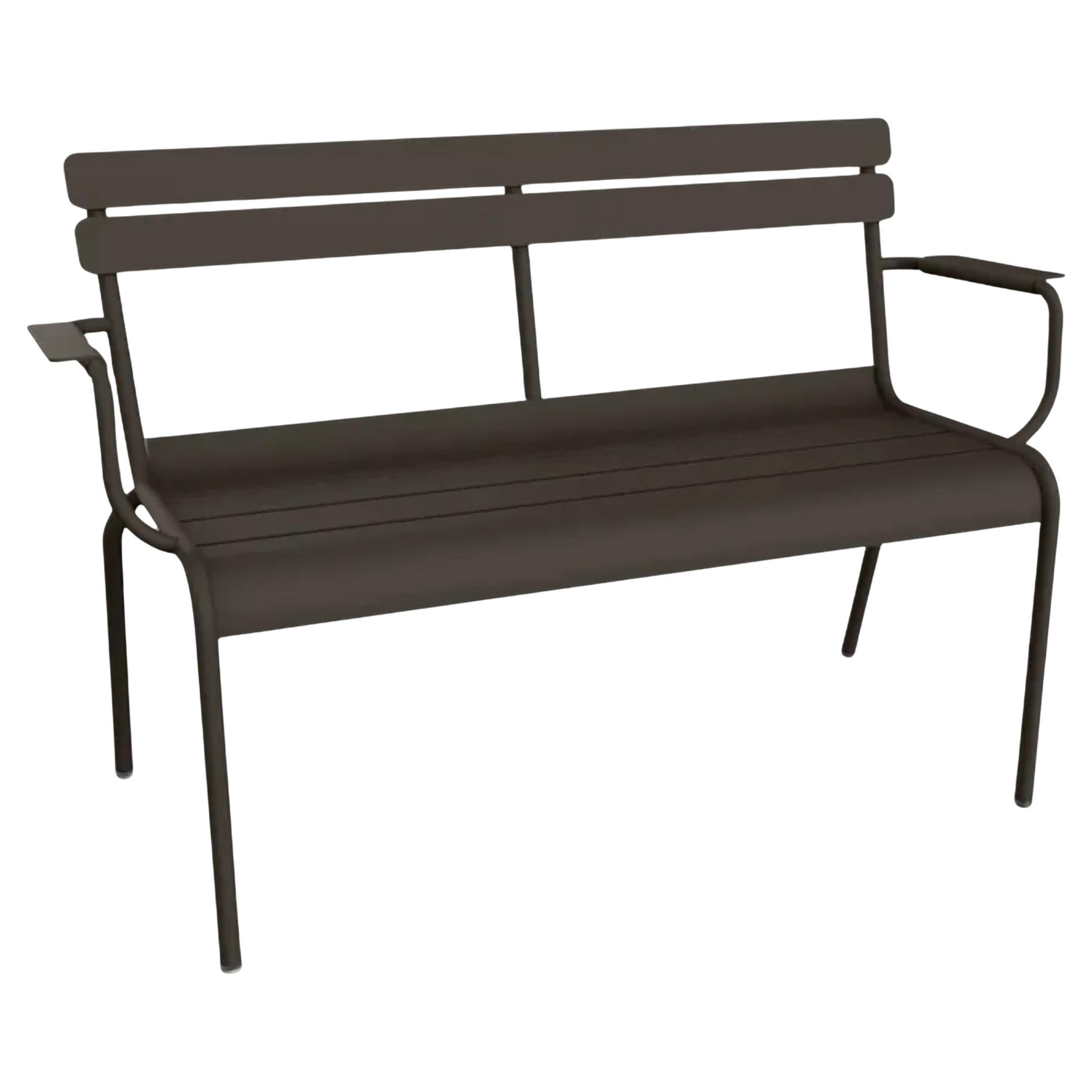 Fermob - Luxembourg 2-Seater Garden Bench with Armrests - Tonka