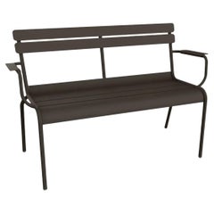 Fermob - Luxembourg 2-Seater Garden Bench with Armrests - Tonka