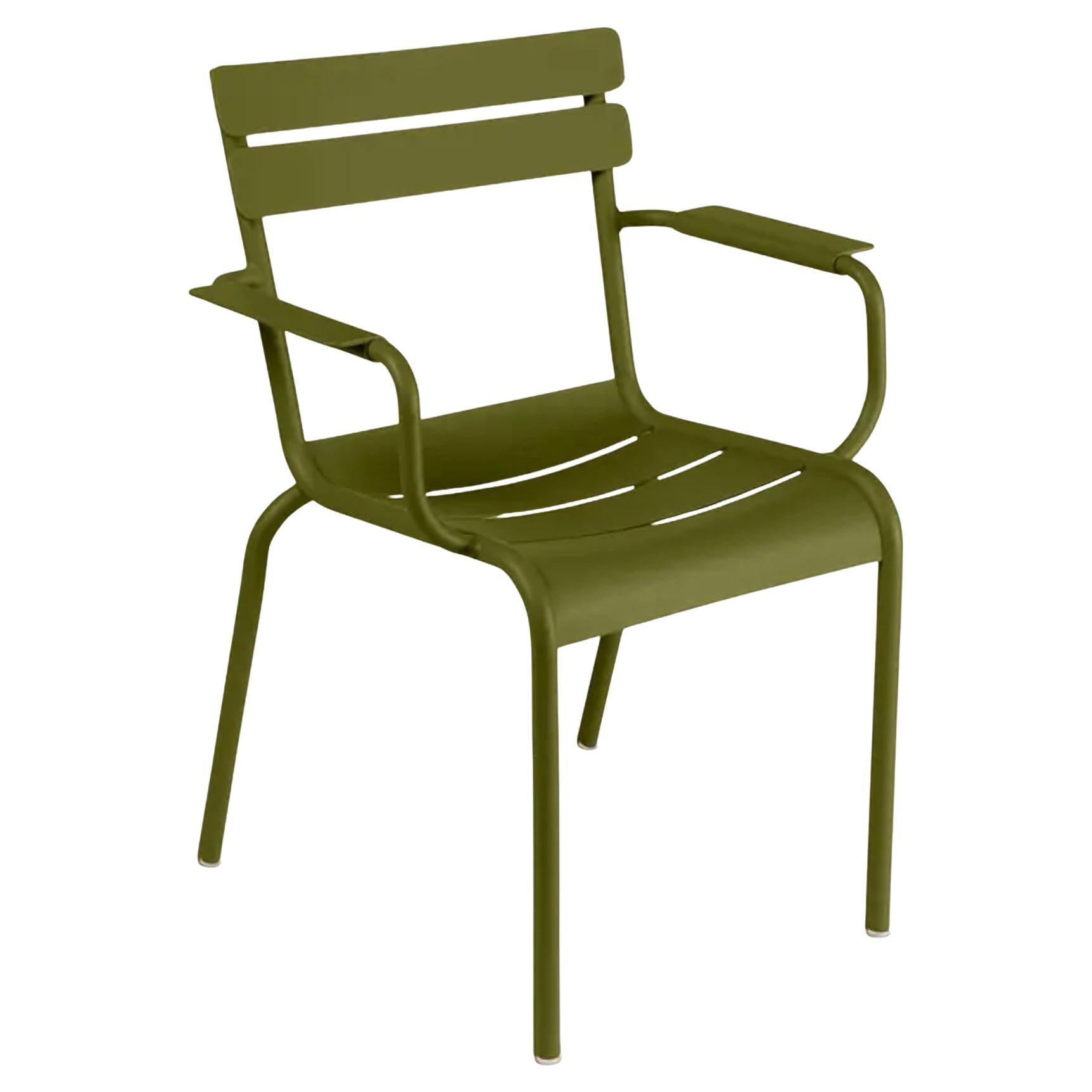 Fermob - Luxembourg Armchair (Chair with arms) - Pesto