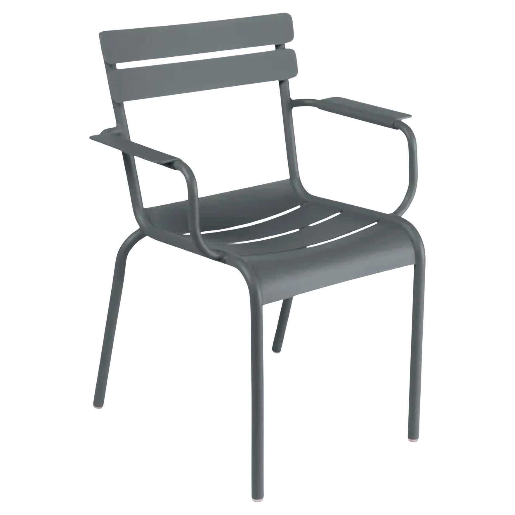 Fermob - Luxembourg Armchair (Chair with arms) - Storm Grey